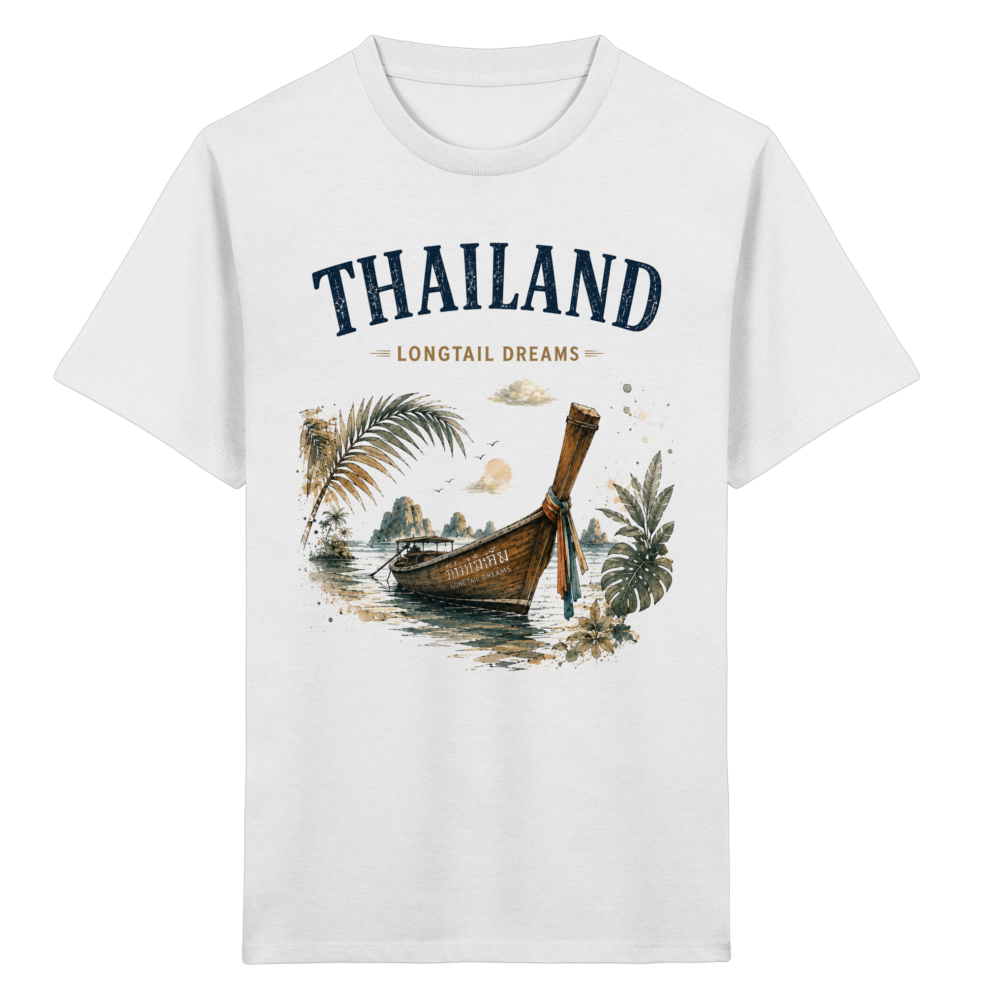 Thailand-Longtail-Dreams-Light-Edition - Kids Organic Shirt