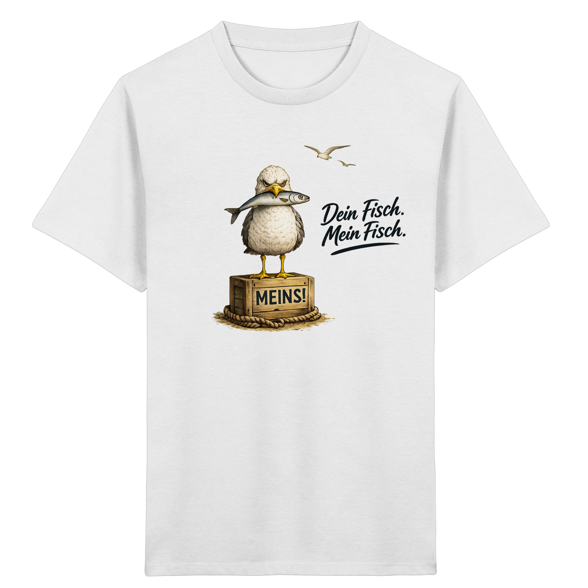 Alpha - Möwe mit Meinung – Dein Fisch. Mein Fisch. | - Kids Organic Shirt