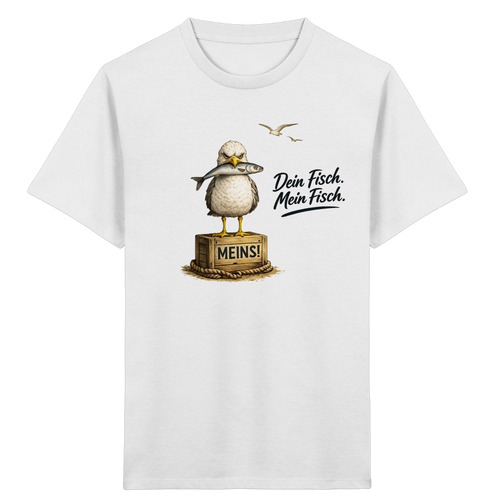 Alpha - Möwe mit Meinung – Dein Fisch. Mein Fisch. | - Kids Organic Shirt