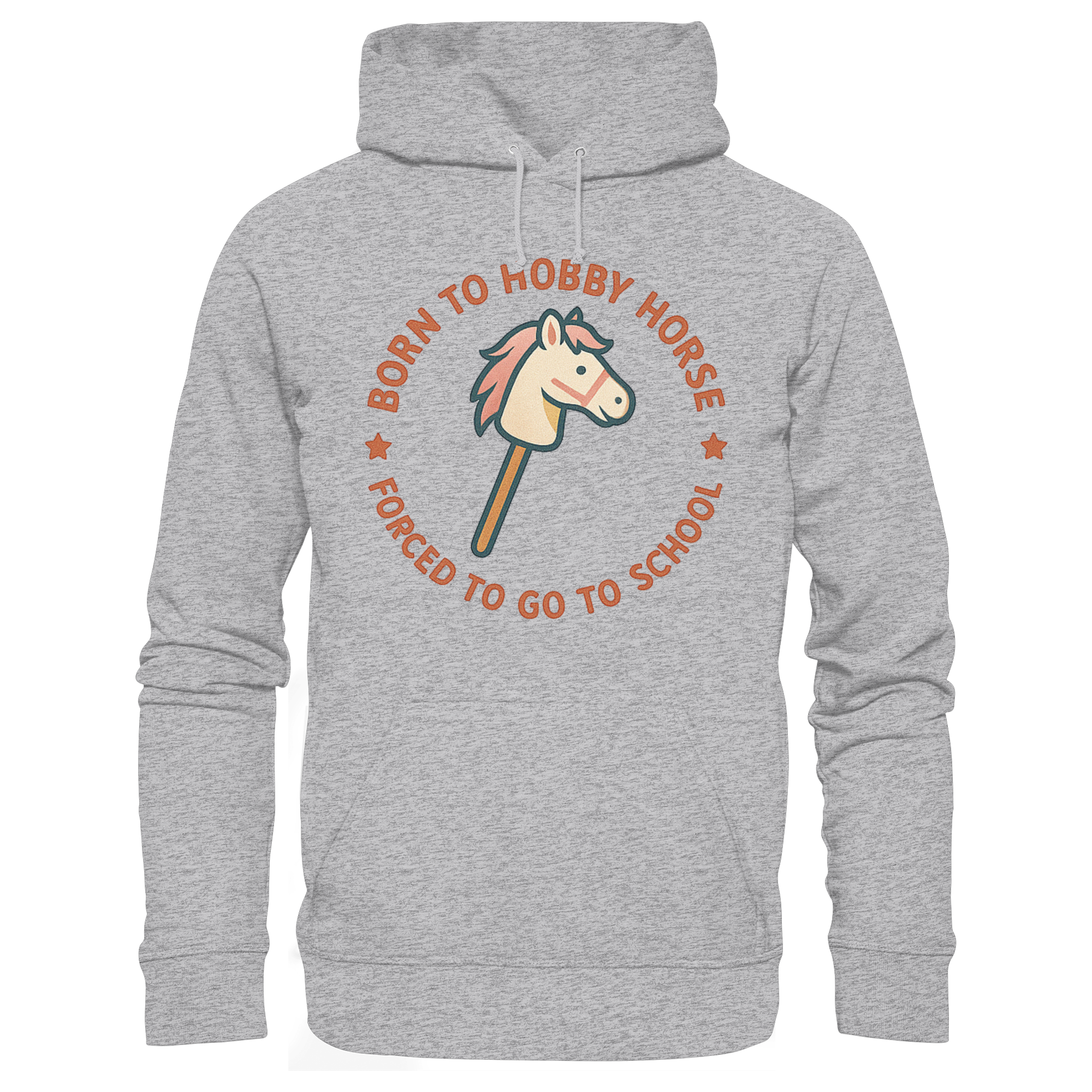 „Born to Hobby Horse – Forced to Go to School“ ✨ - Kids Premium Hoodie