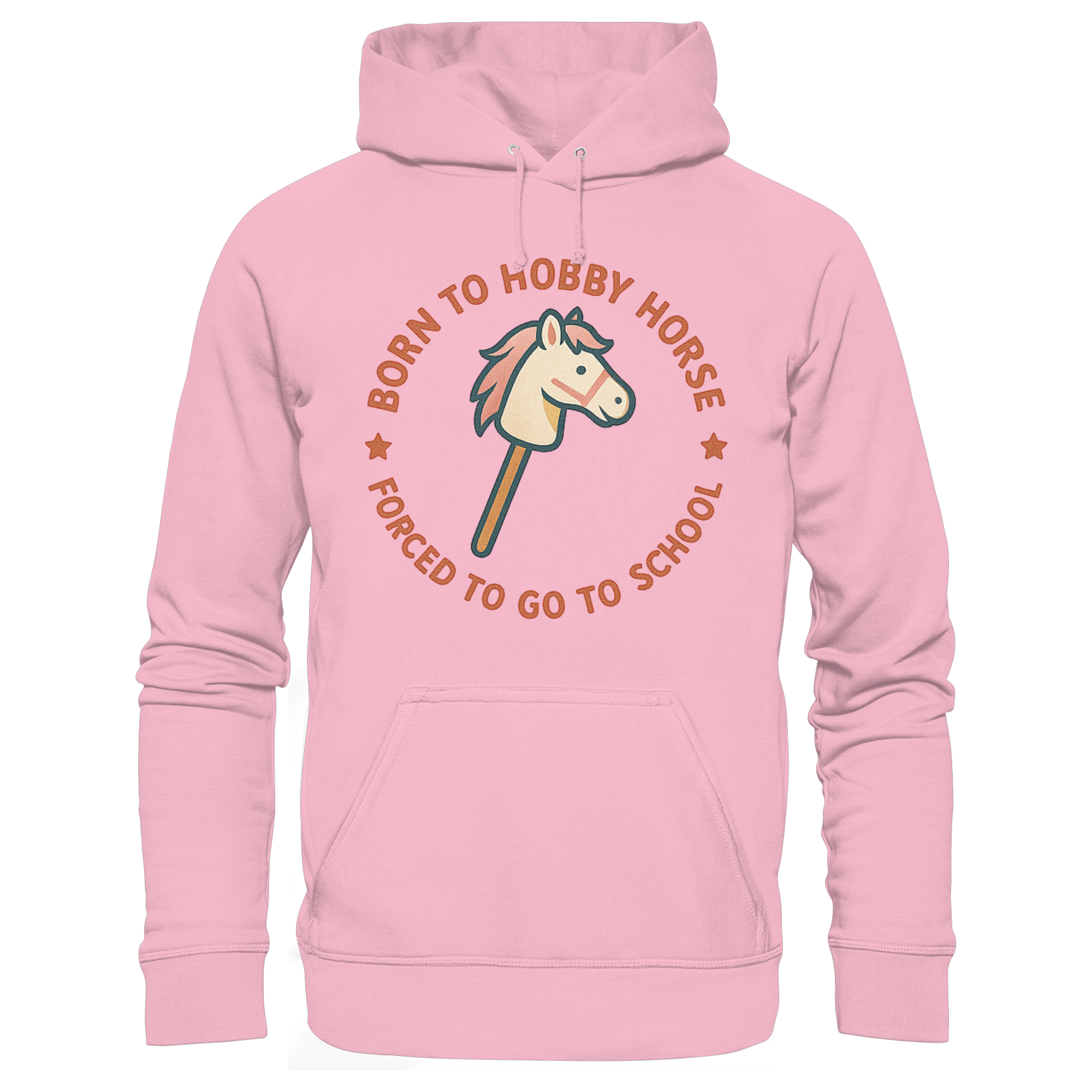 „Born to Hobby Horse – Forced to Go to School“ ✨ - Kids Premium Hoodie