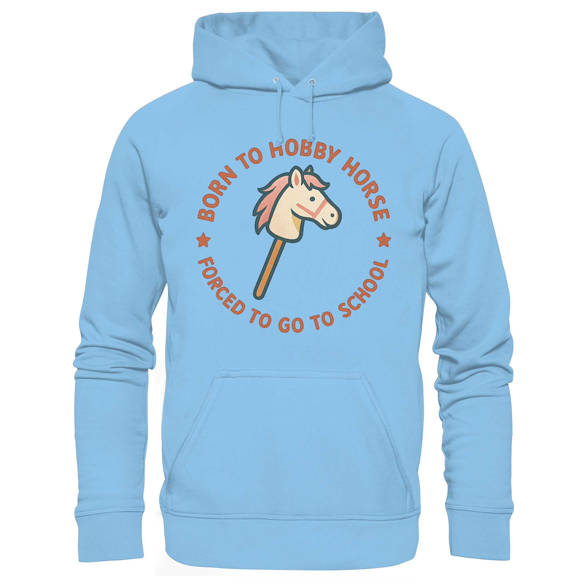 „Born to Hobby Horse – Forced to Go to School“ ✨ - Kids Premium Hoodie
