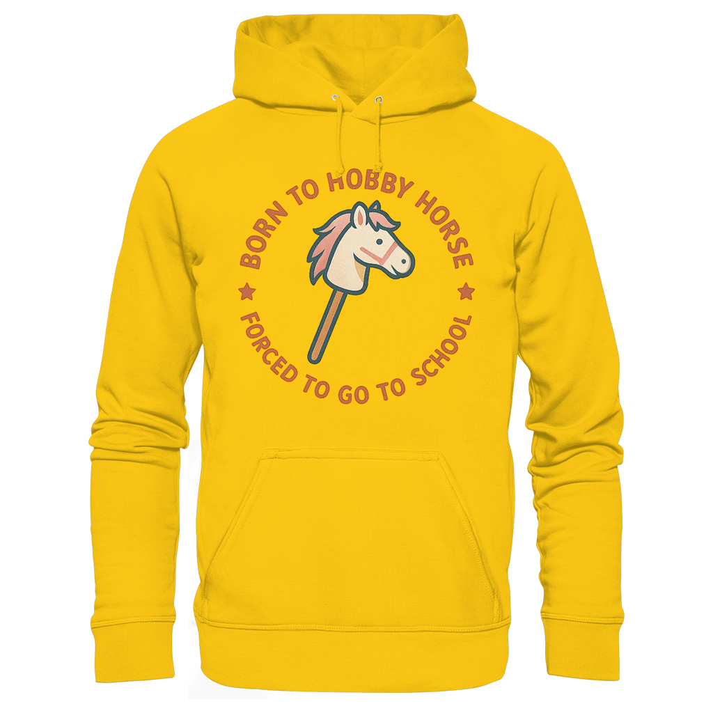 „Born to Hobby Horse – Forced to Go to School“ ✨ - Kids Premium Hoodie