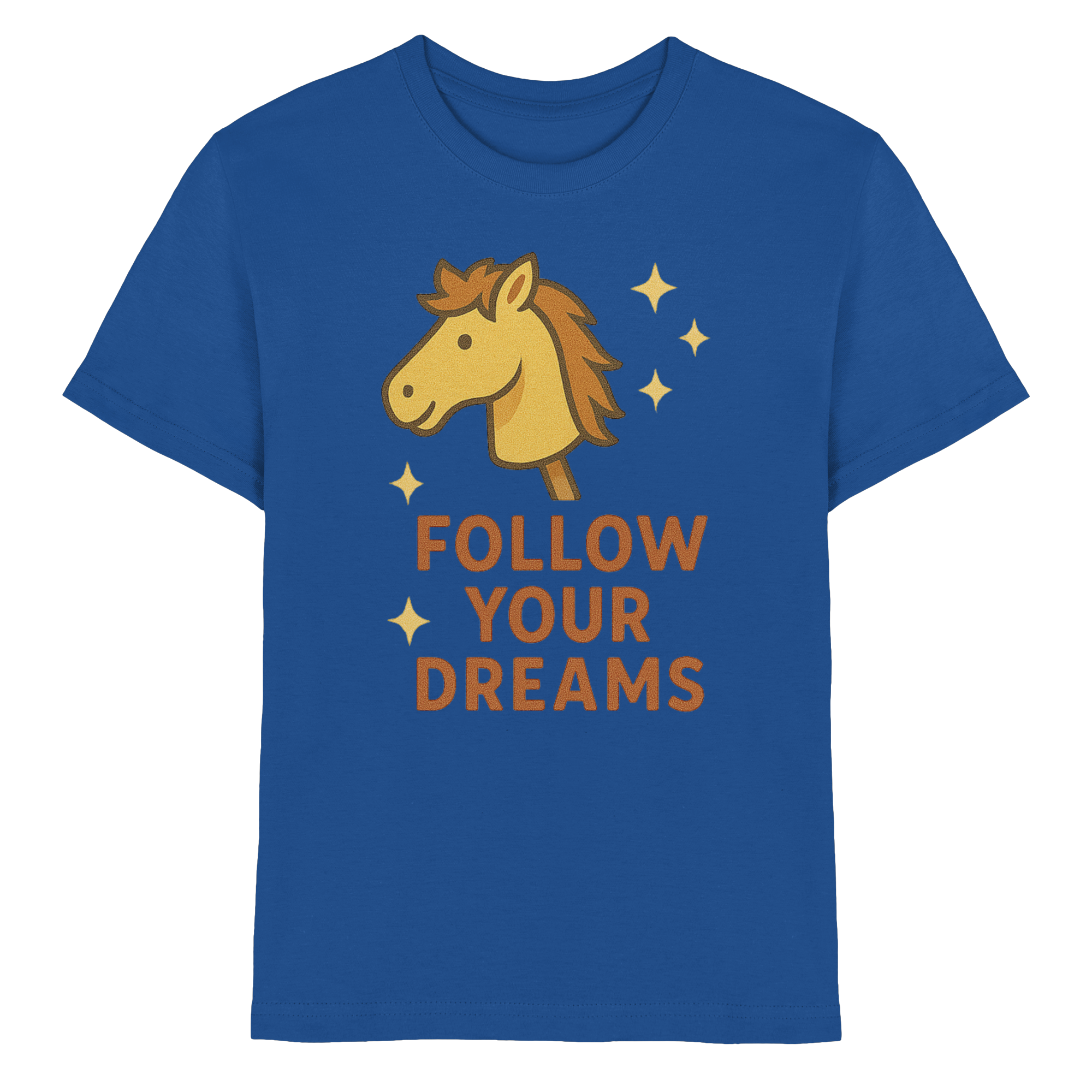 Follow Your Dreams – Cute Hobby Horse Shirt | Motivational Horse Design - Kids Premium Shirt