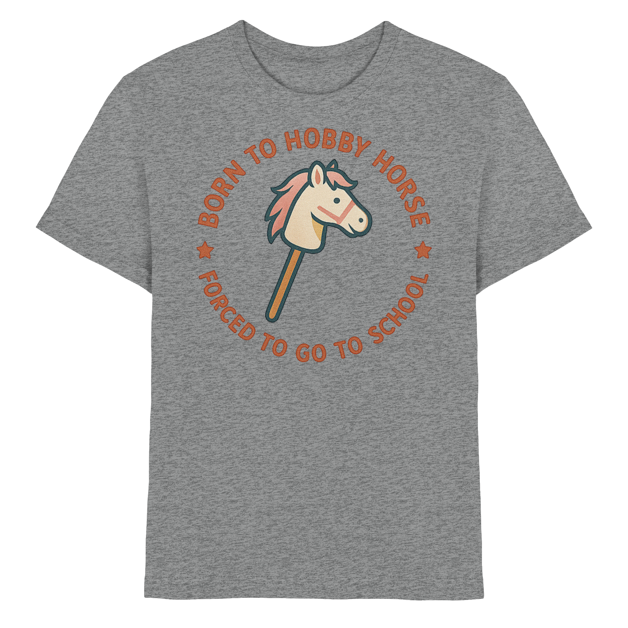„Born to Hobby Horse – Forced to Go to School“ ✨ - Kids Premium Shirt