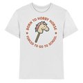 „Born to Hobby Horse – Forced to Go to School“ ✨ - Kids Premium Shirt