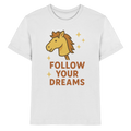 Follow Your Dreams – Cute Hobby Horse Shirt | Motivational Horse Design - Kids Premium Shirt