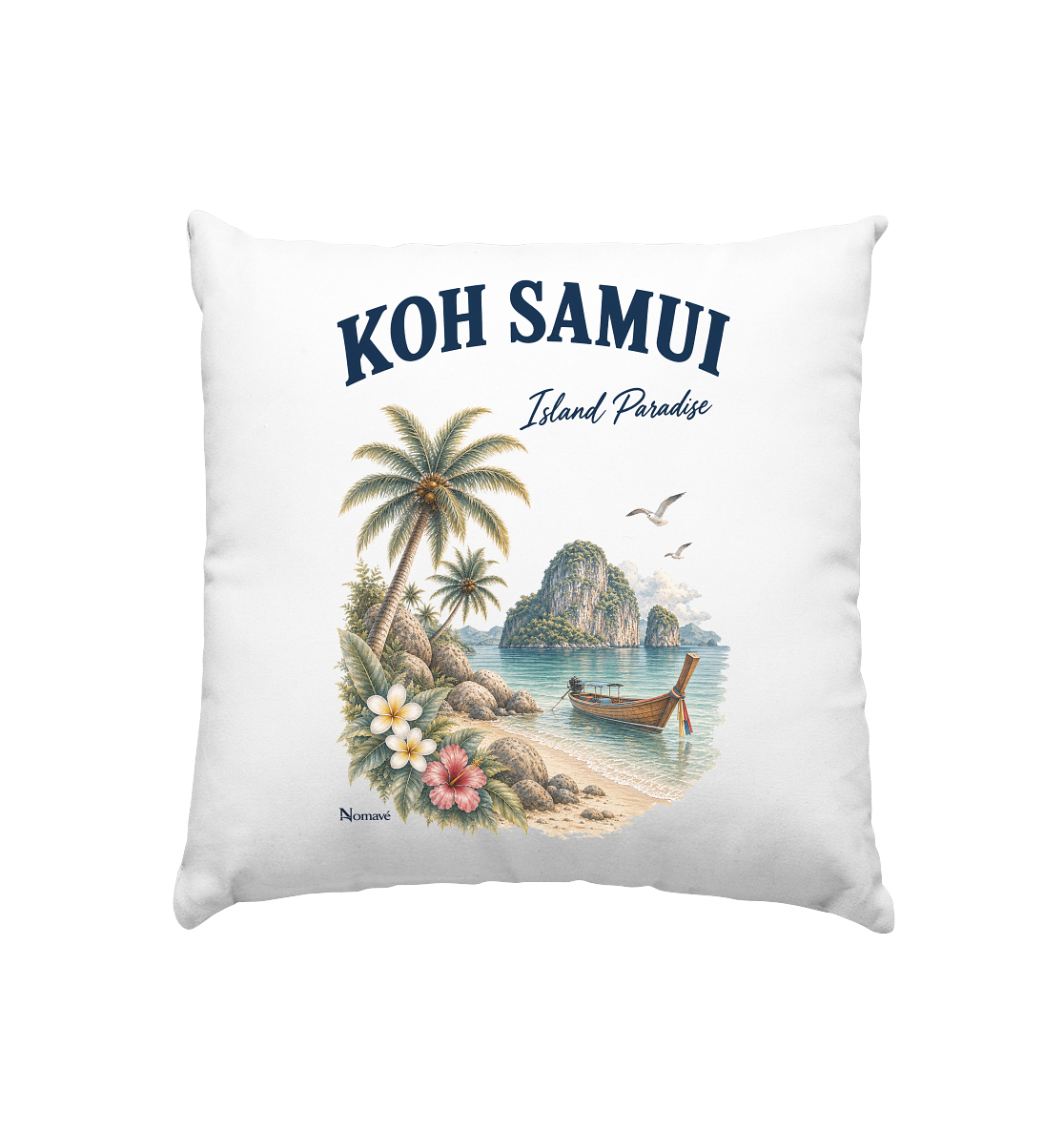 Koh Samui Thailand – Island Paradise – Tropical Vintage - Kissen 40x40cm