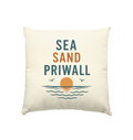 Priwall Vibes Kissen – Sea Sand Baltic Coast – Ostsee Deko Kissen