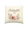 Herbstgefühl – Autumn Bloom - Kissen natur 40x40cm