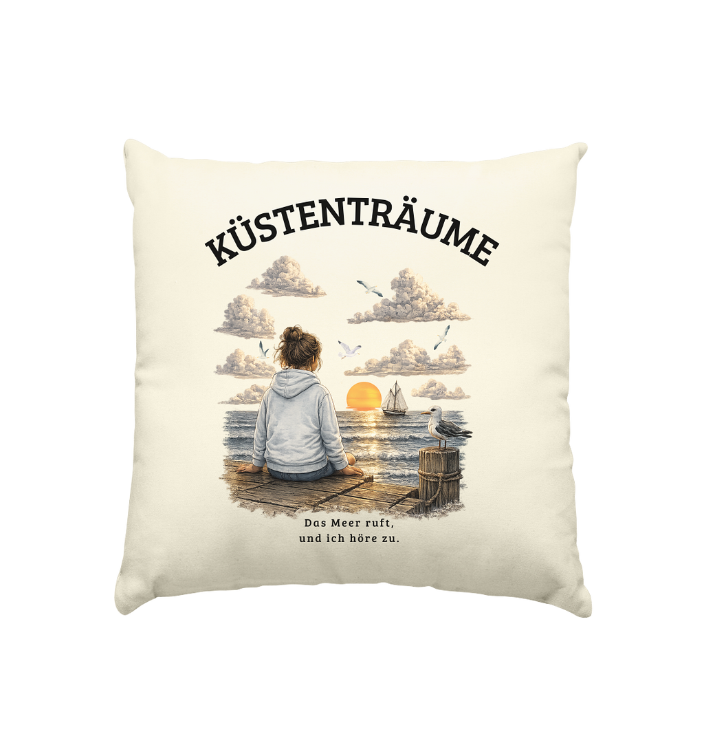 Küstenträume Dekokissen mit Küstenmotiv 40x40 cm