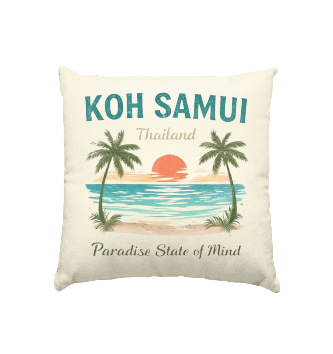 Koh Samui Vibes - Kissen natur 40x40cm