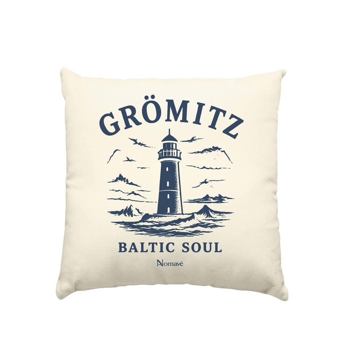 Grömitz Baltic Soul - Ostsee Kissen natur 40x40cm