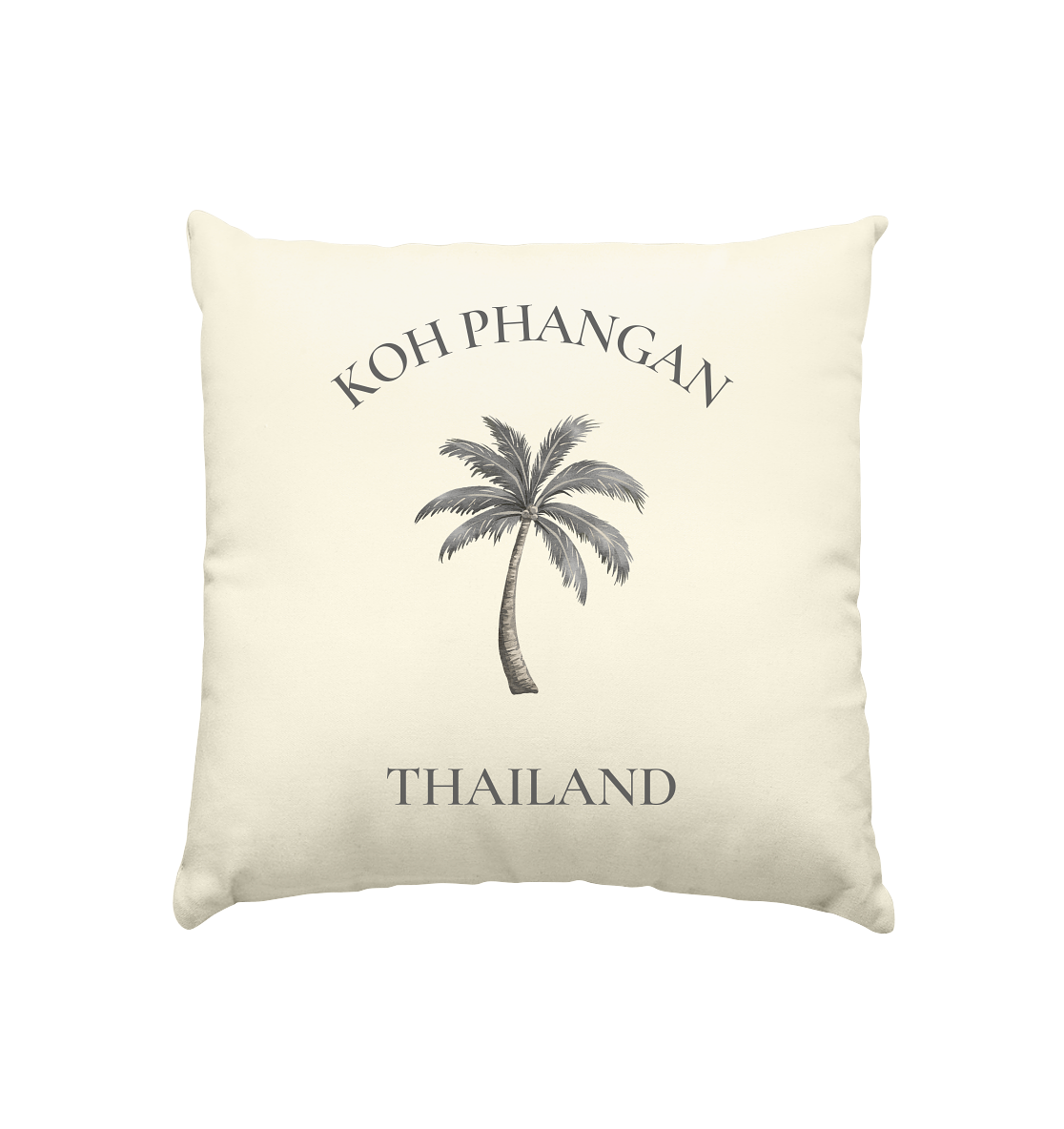 Koh Phangan – Minimal Palm | Thailand - Kissen natur 40x40cm