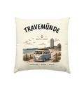 Travemünde Kissen 40x40 – Ostsee Deko Kissen natur