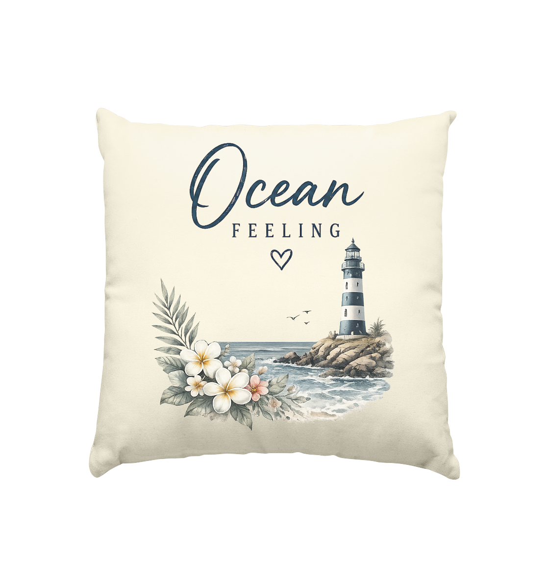 Ocean Feeling - Kissen natur 40x40cm