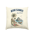 Koh Samui Thailand – Island Paradise – Tropical Vintage - Kissen natur 40x40cm