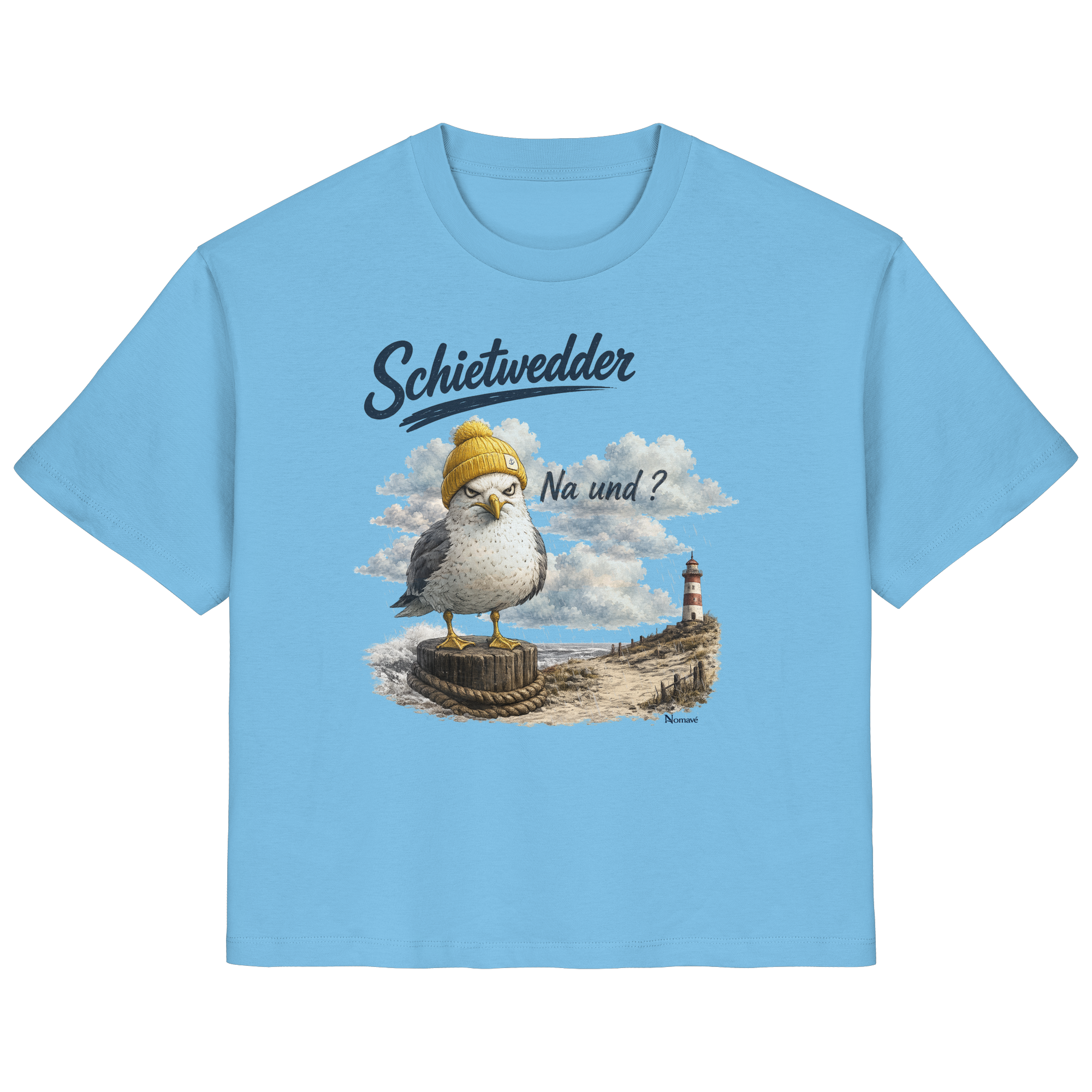 Alpha Möwe – Schietwedder? Na und! - Damen Bio T - Shirt