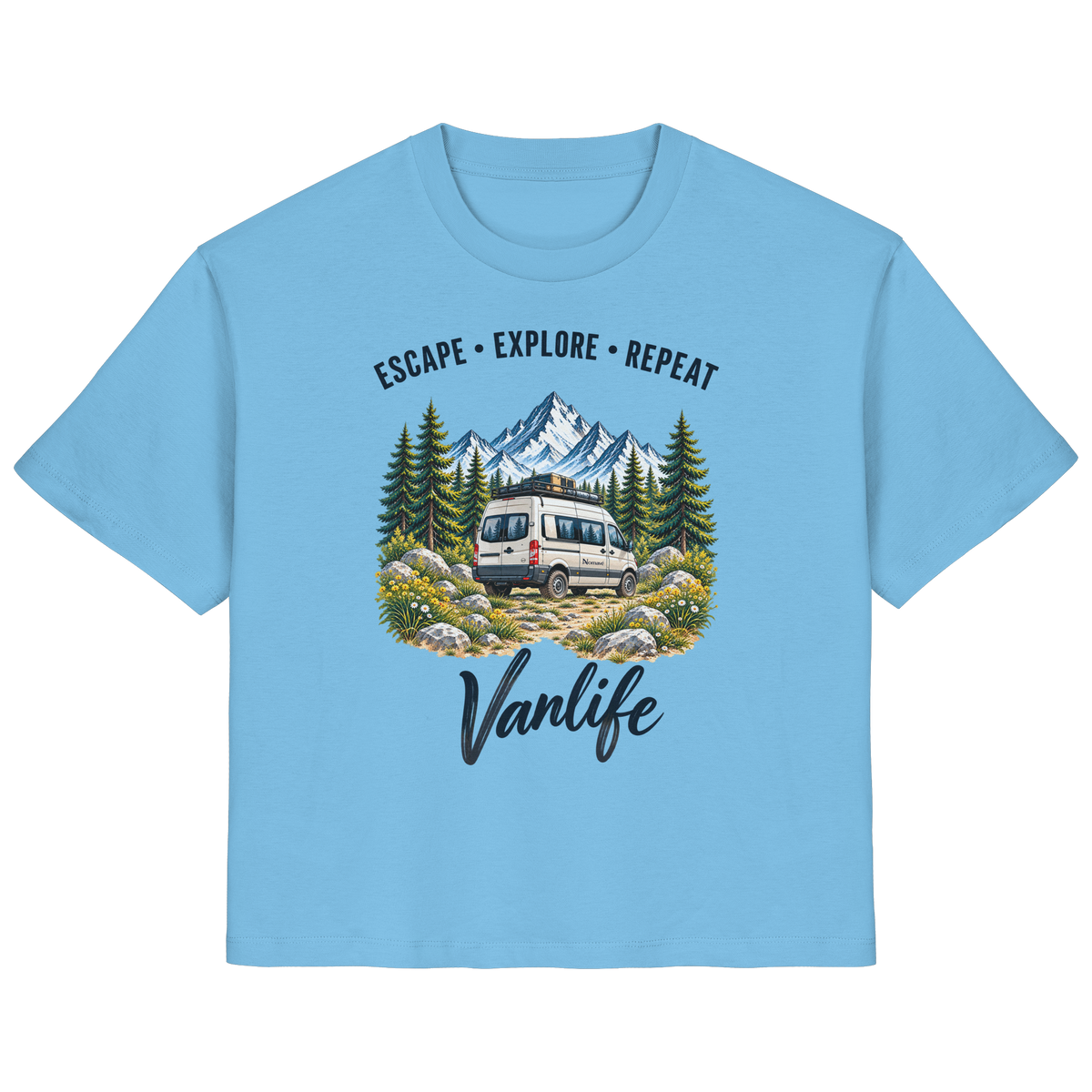 Escape • Explore • Repeat – Vanlife - Damen Bio T-Shirt
