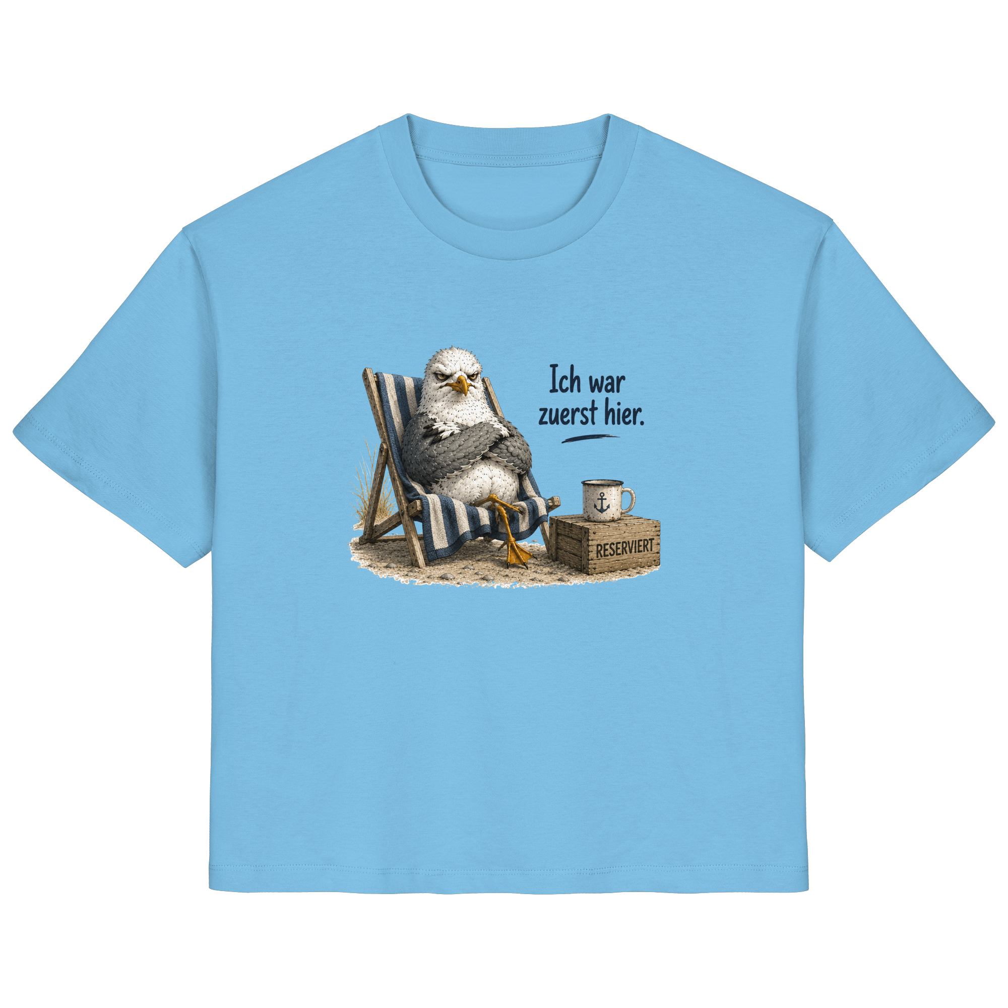 Ich war zuerst hier – Möwe mit Meinung |  - Ladies Organic Shirt