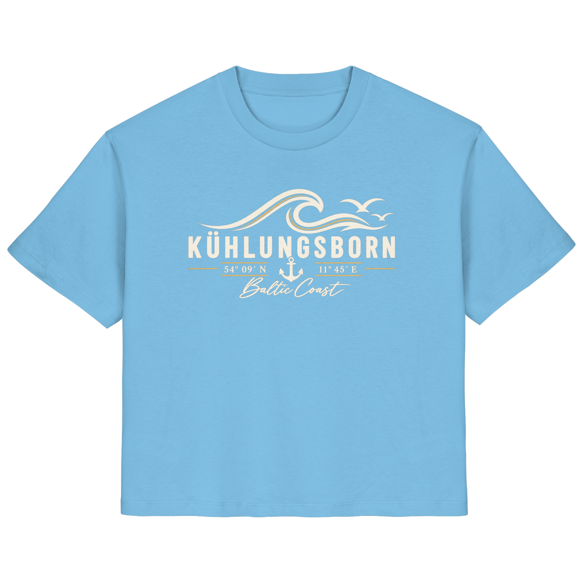 Kühlungsborn – Baltic Coast - Dark Edition - Damen T-Shirt 100% Bio Baumwolle