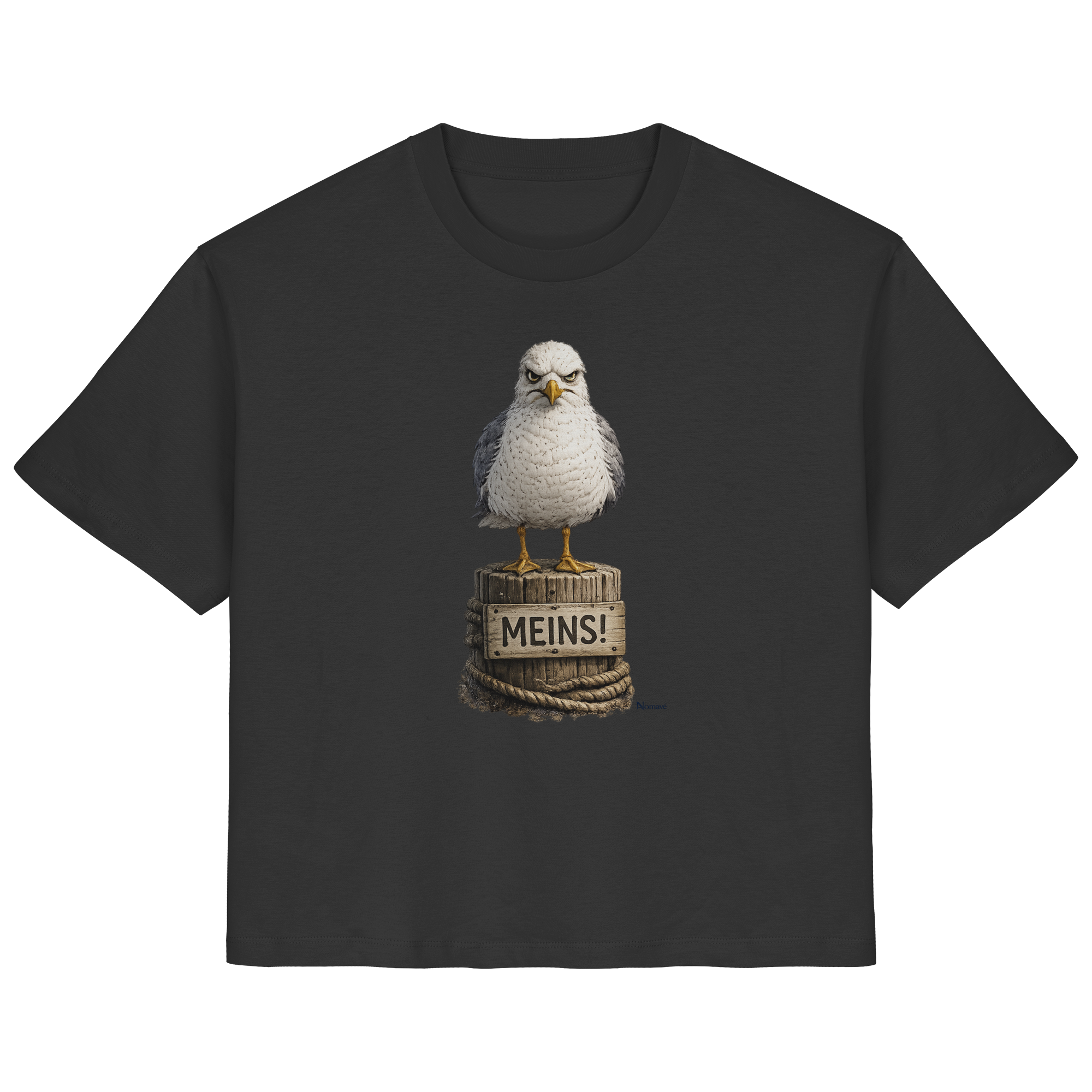 Möwe mit Meinung – MEINS! | - Ladies Organic Shirt