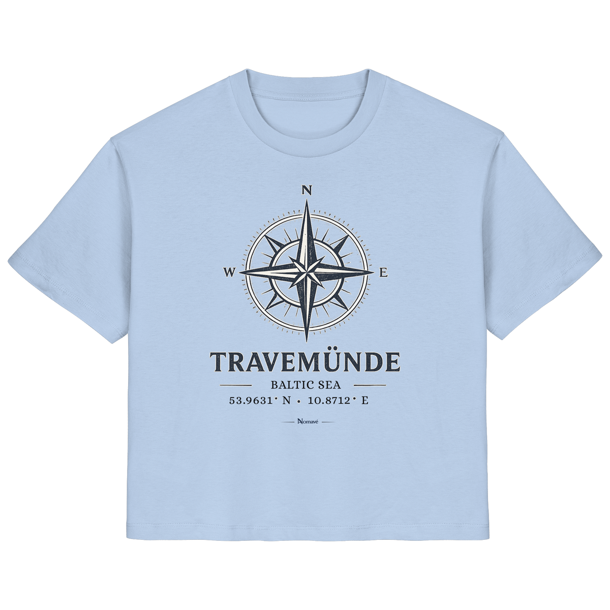 Travemünde Windrose - Damen Bio Ostsee Shirt