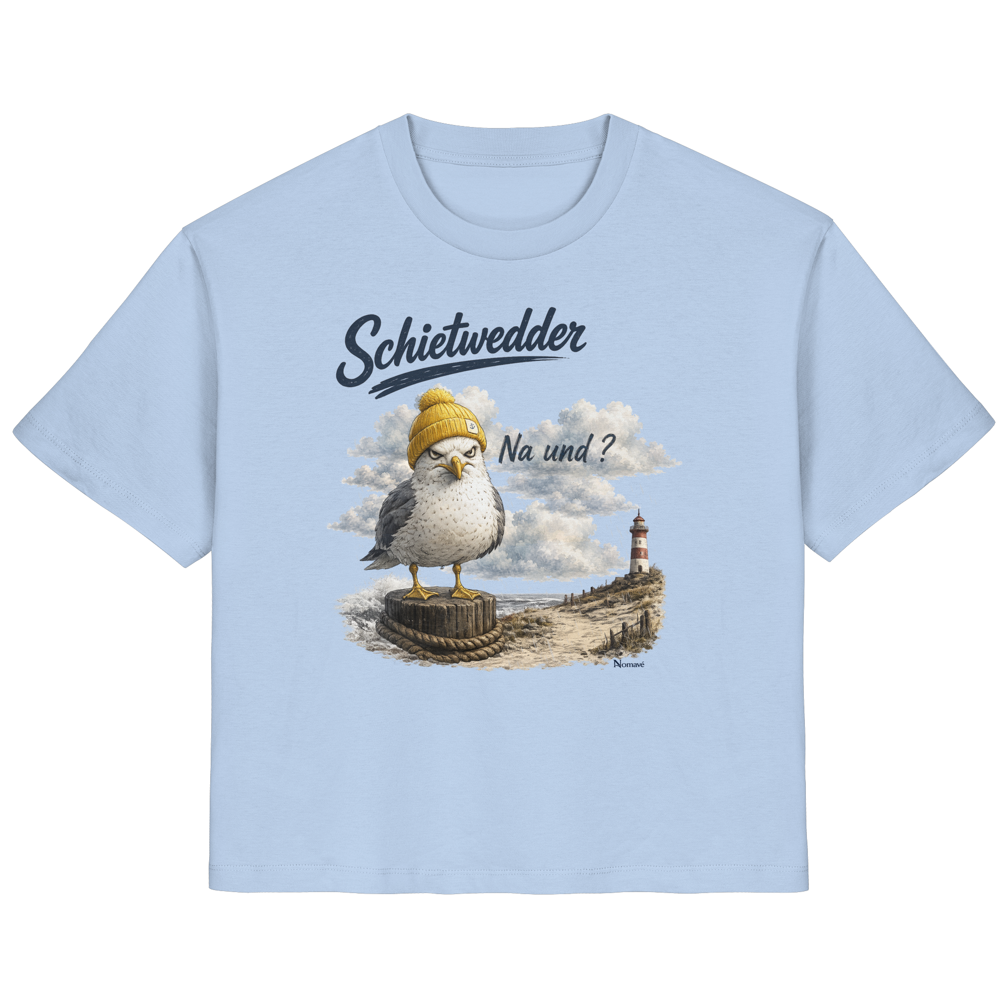 Alpha Möwe – Schietwedder? Na und! - Damen Bio T - Shirt