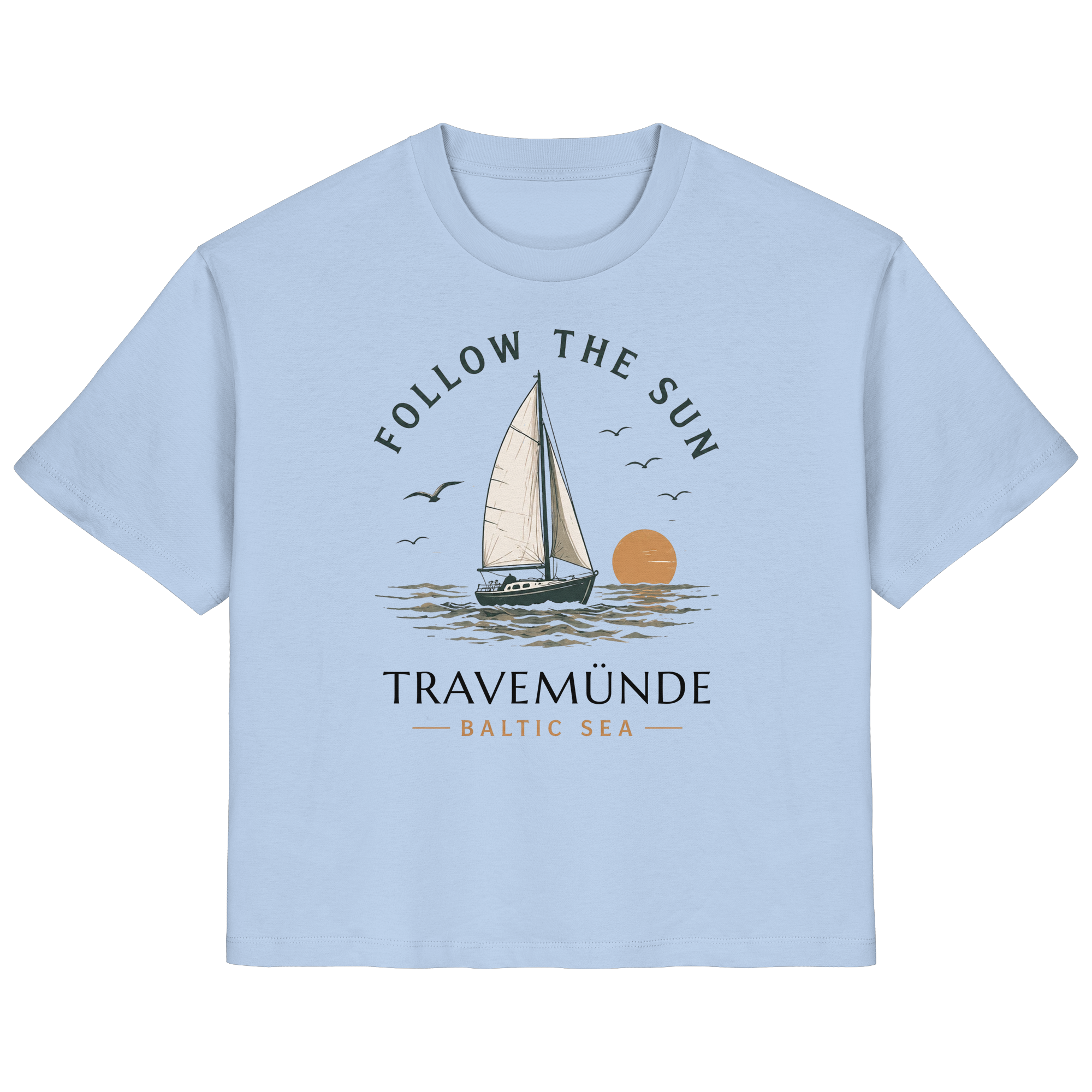 Travemünde - Follow The Sun - Ladies Organic Ostsee Shirt - Bio Baumwolle