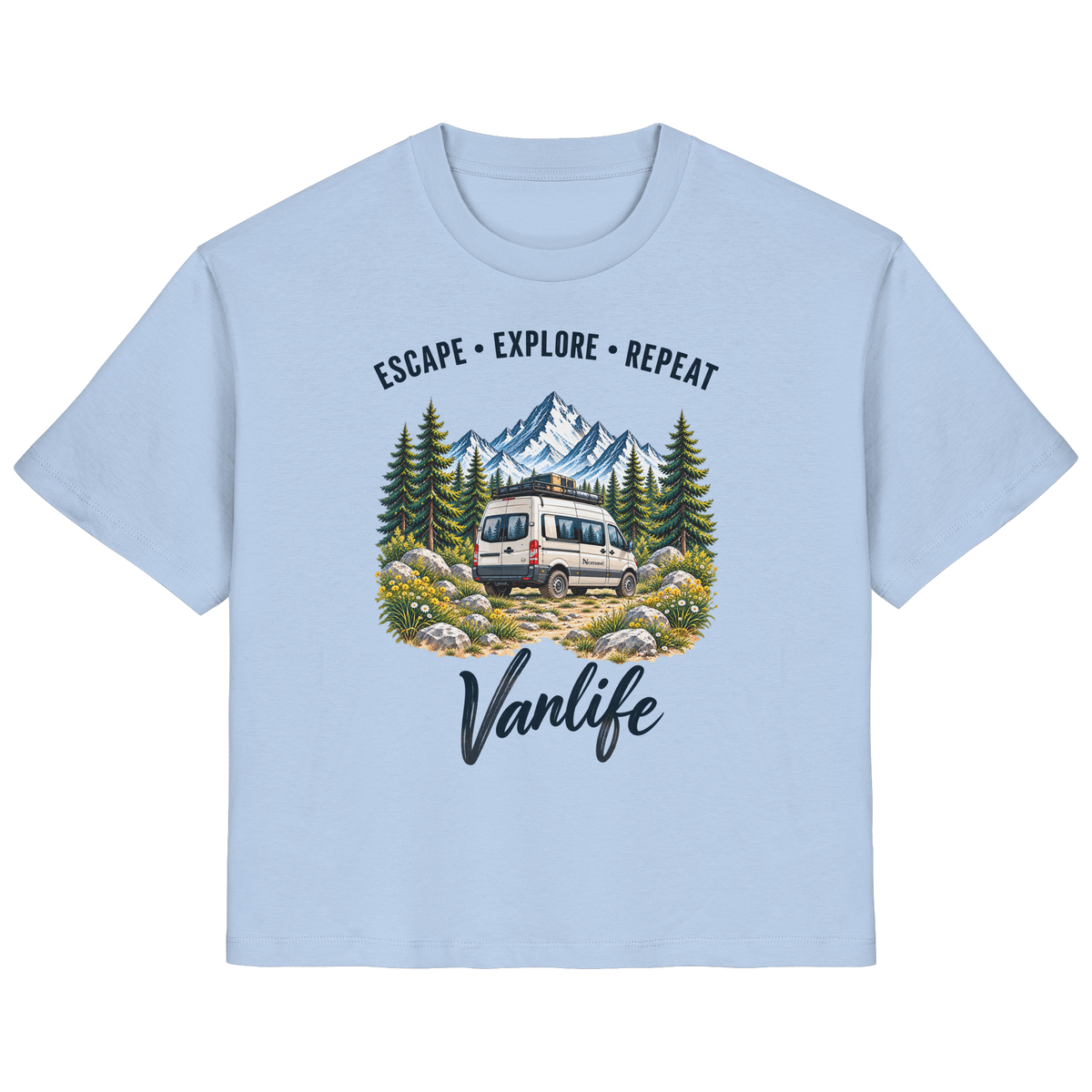 Escape • Explore • Repeat – Vanlife - Damen Bio T-Shirt