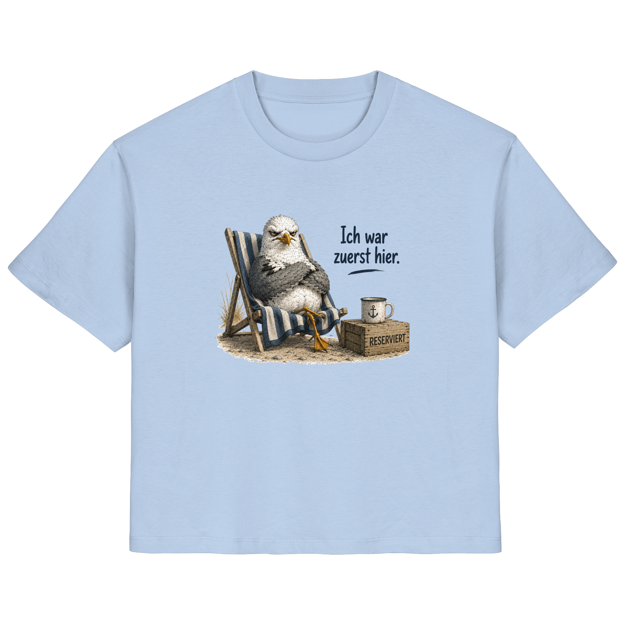 Ich war zuerst hier – Möwe mit Meinung |  - Ladies Organic Shirt