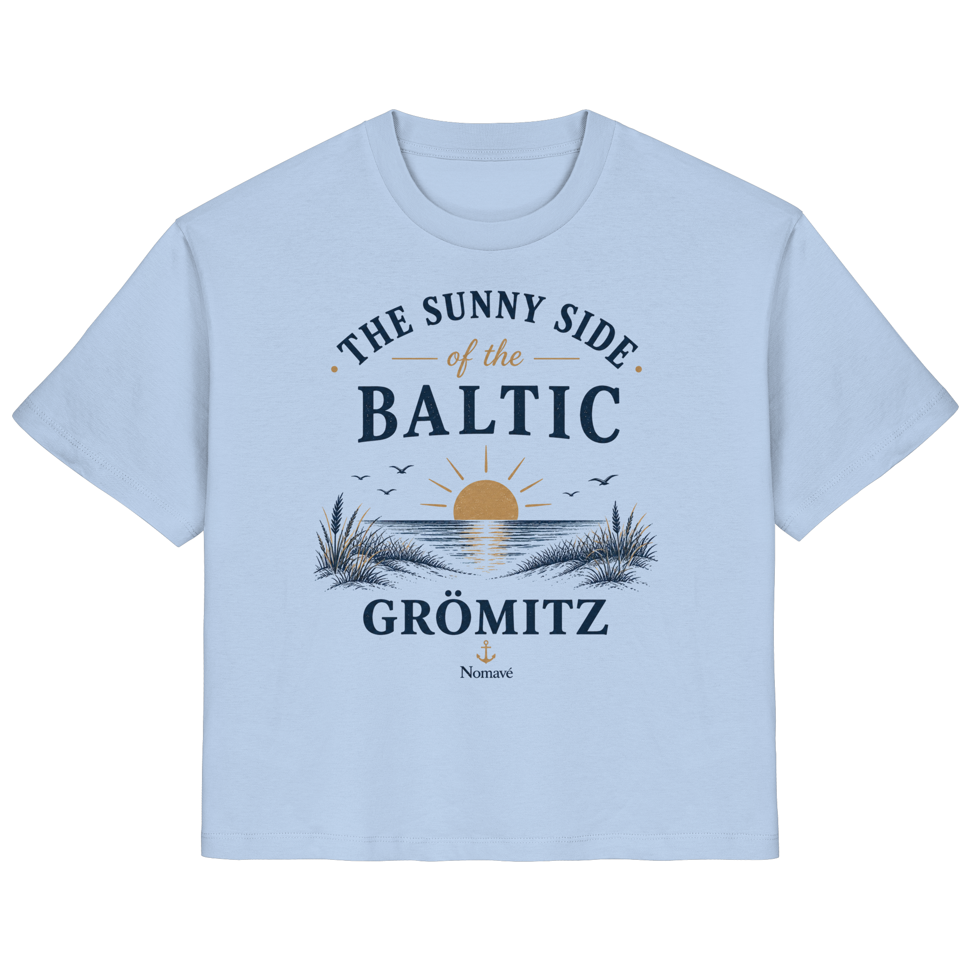 Grömitz - The Sunny Side - Sonnenseite Ostsee Damen Bio Shirt