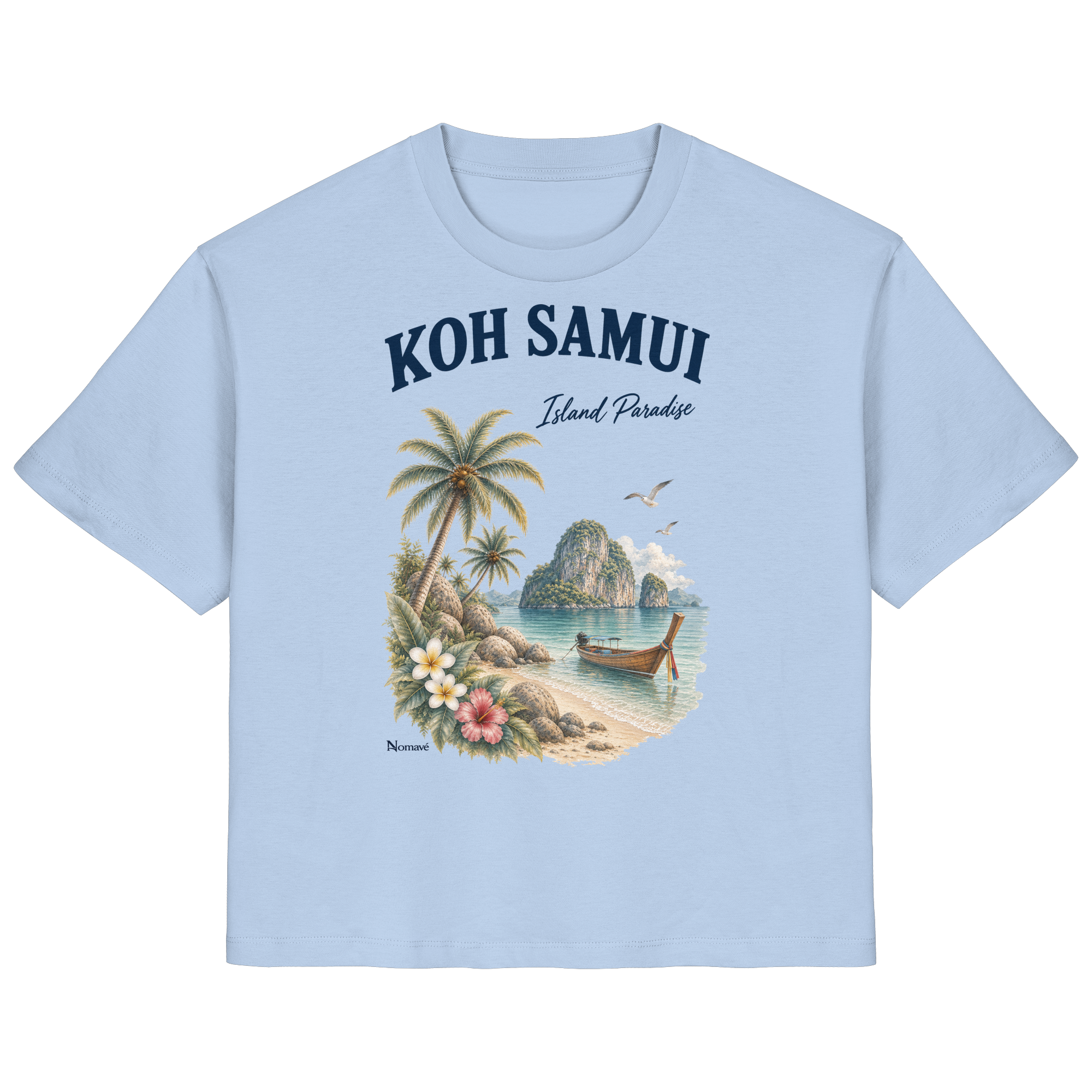 Koh Samui Thailand – Island Paradise – Tropical Vintage - Ladies Organic Shirt