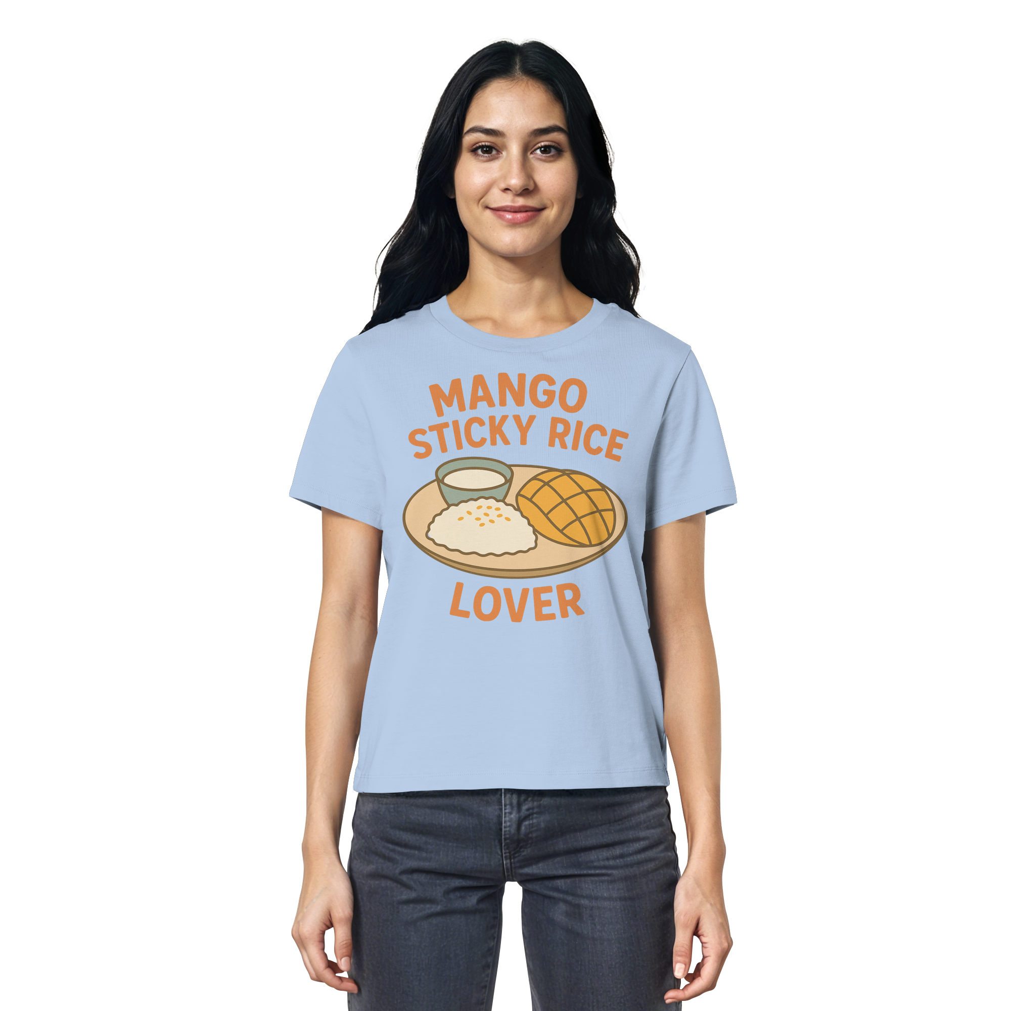 Mango Sticky Rice Lover – Thai Dessert Shirt | Thailand Food Design - Ladies Organic Shirt