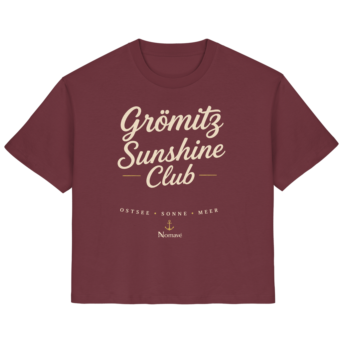 Grömitz Sunshine Club - Damen Bio Ostsee T - Shirt