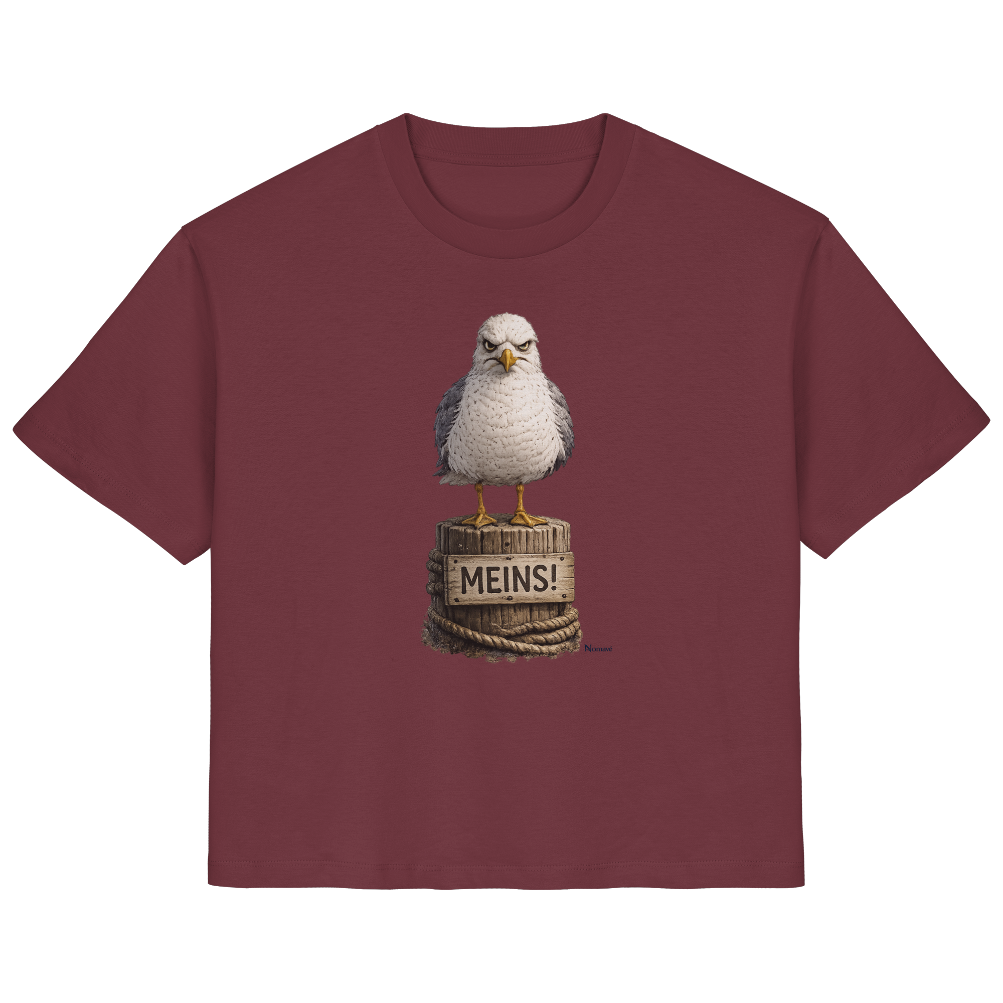 Möwe mit Meinung – MEINS! | - Ladies Organic Shirt