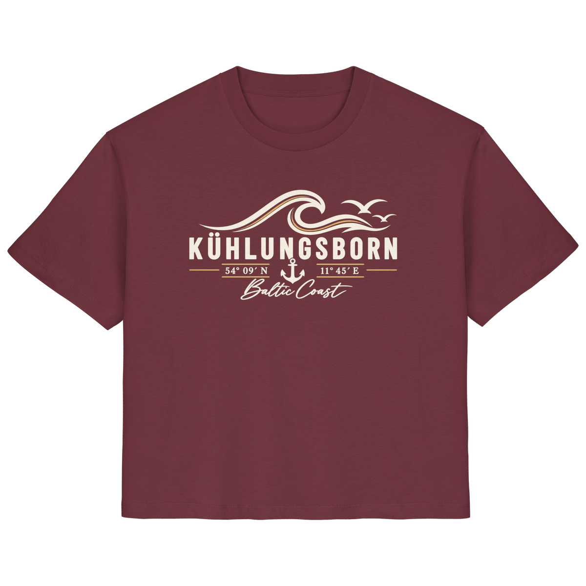 Kühlungsborn – Baltic Coast - Dark Edition - Damen T-Shirt 100% Bio Baumwolle