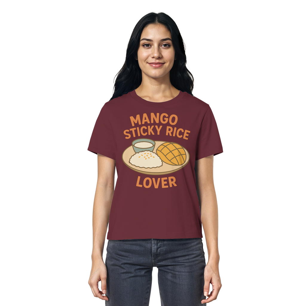 Mango Sticky Rice Lover – Thai Dessert Shirt | Thailand Food Design - Ladies Organic Shirt