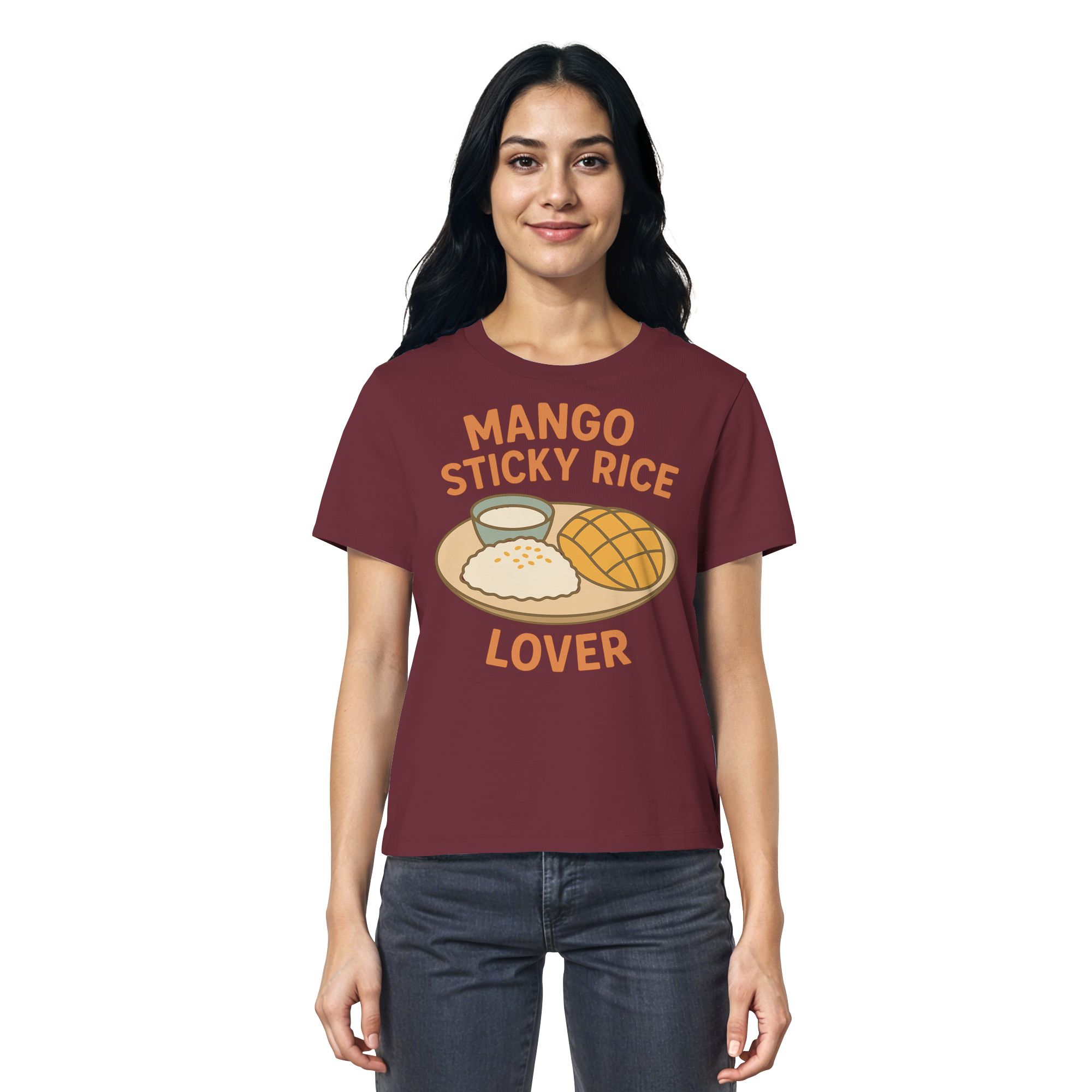 Mango Sticky Rice Lover – Thai Dessert Shirt | Thailand Food Design - Ladies Organic Shirt