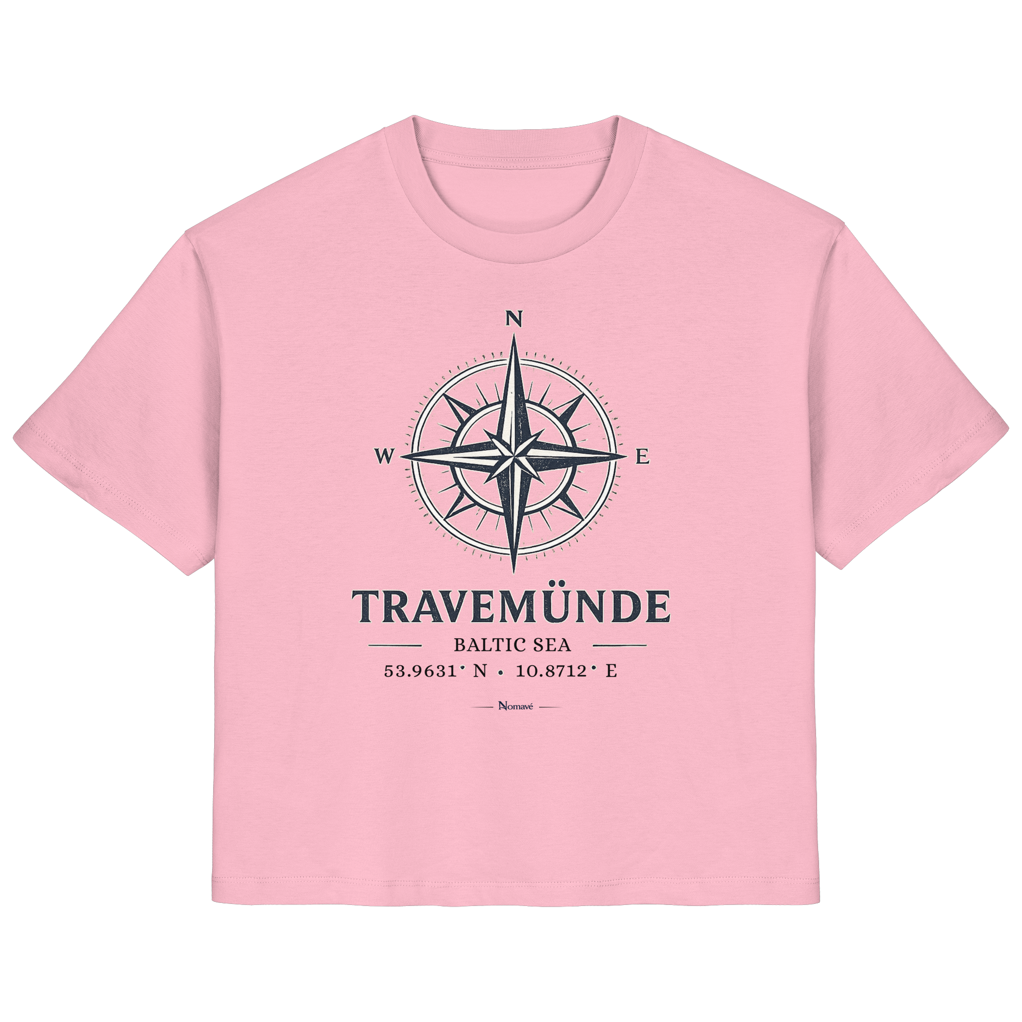 Travemünde Windrose - Damen Bio Ostsee Shirt
