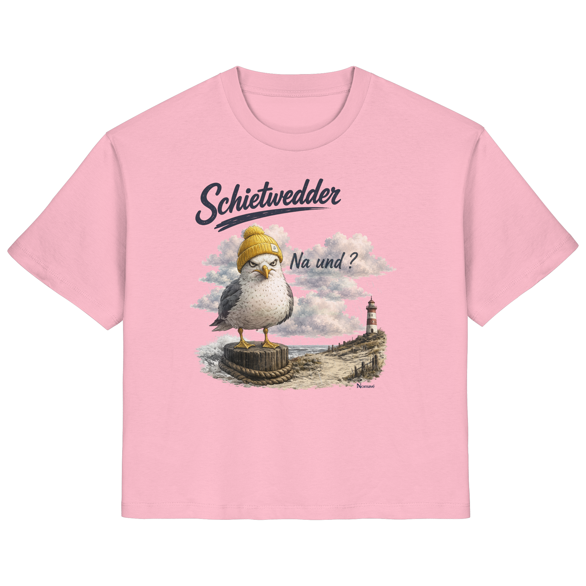 Alpha Möwe – Schietwedder? Na und! - Damen Bio T - Shirt