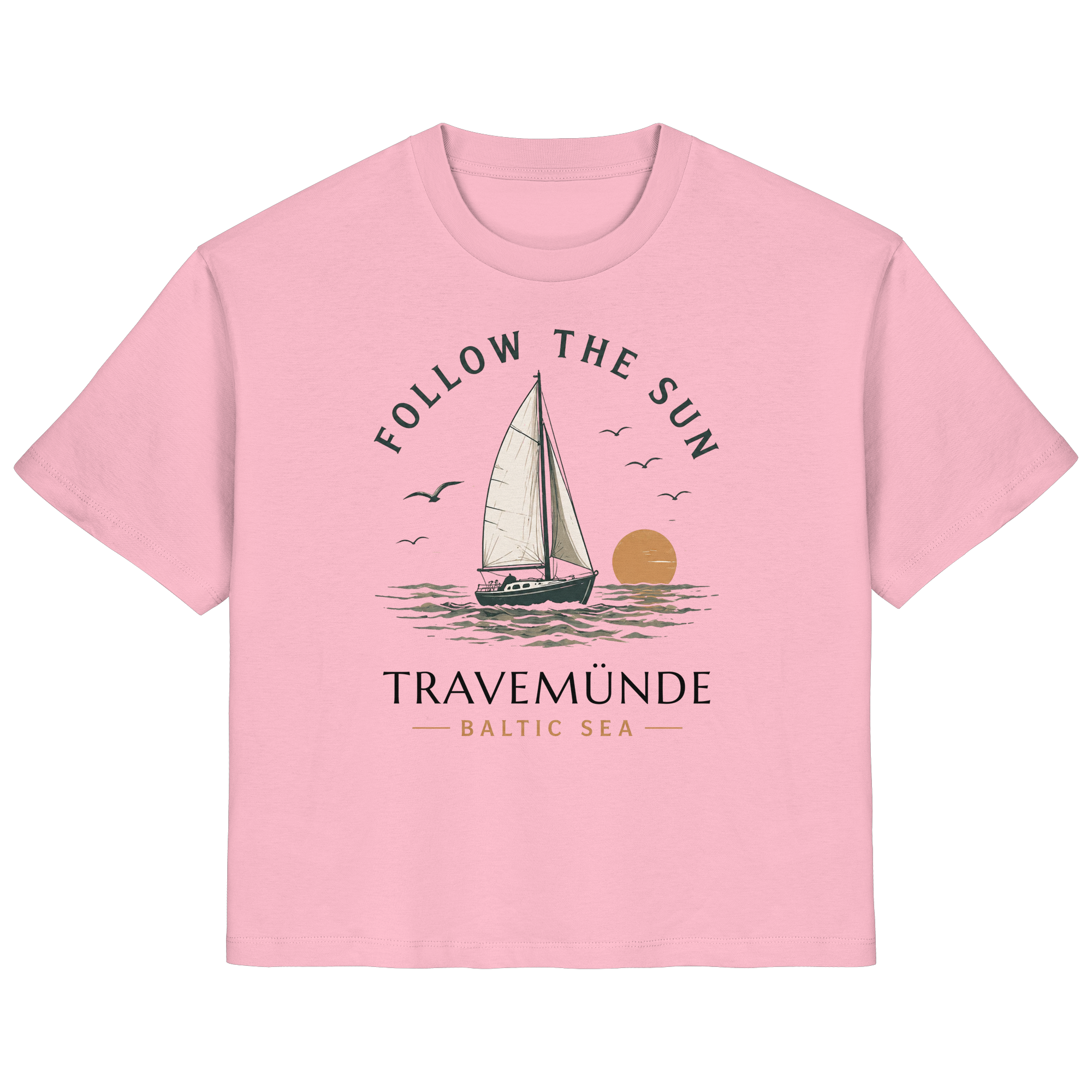 Travemünde - Follow The Sun - Ladies Organic Ostsee Shirt - Bio Baumwolle