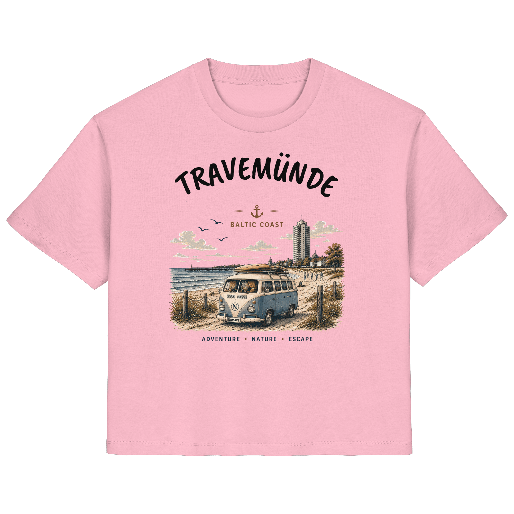 Travemünde Bulli - Damen Bio Ostsee Shirt