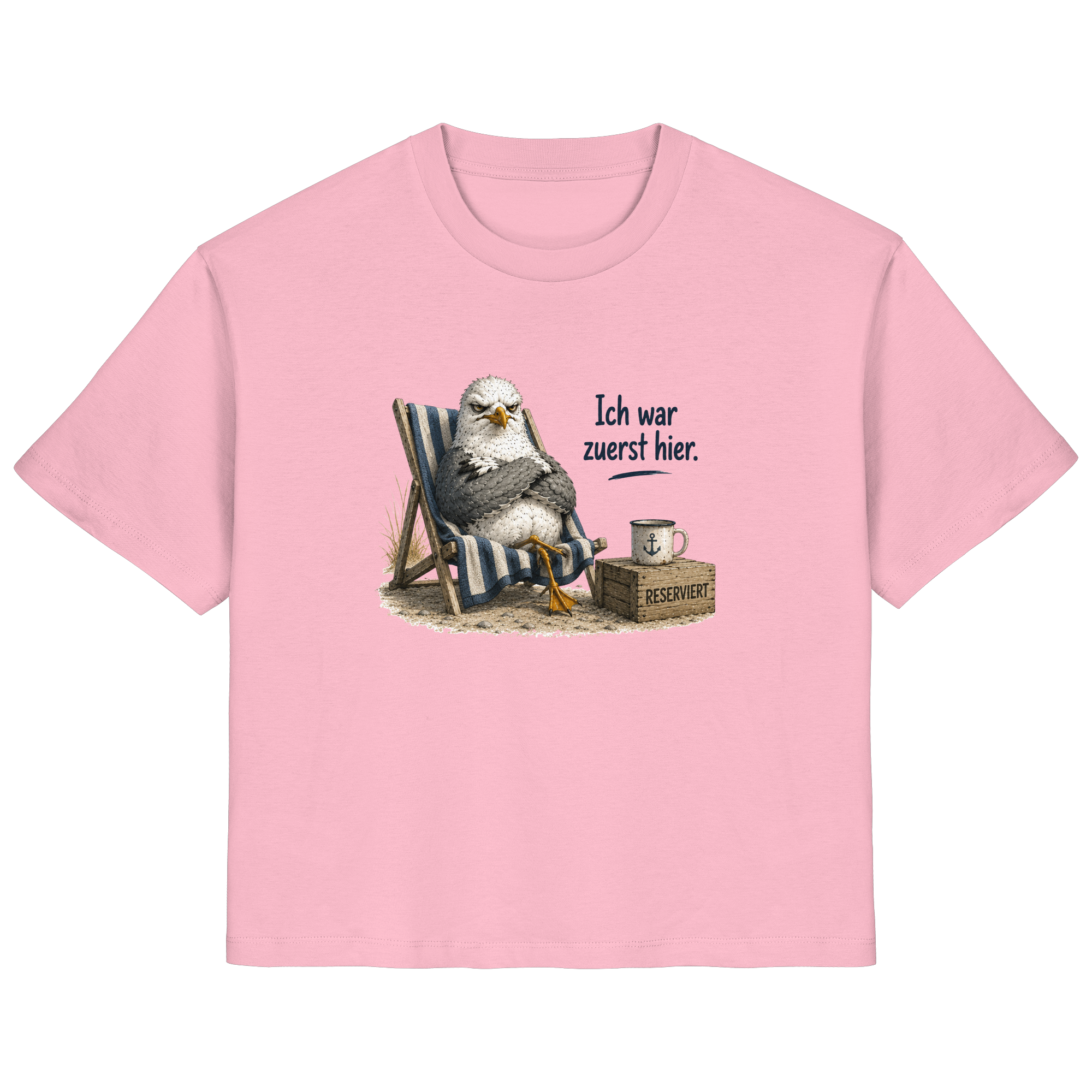 Ich war zuerst hier – Möwe mit Meinung |  - Ladies Organic Shirt