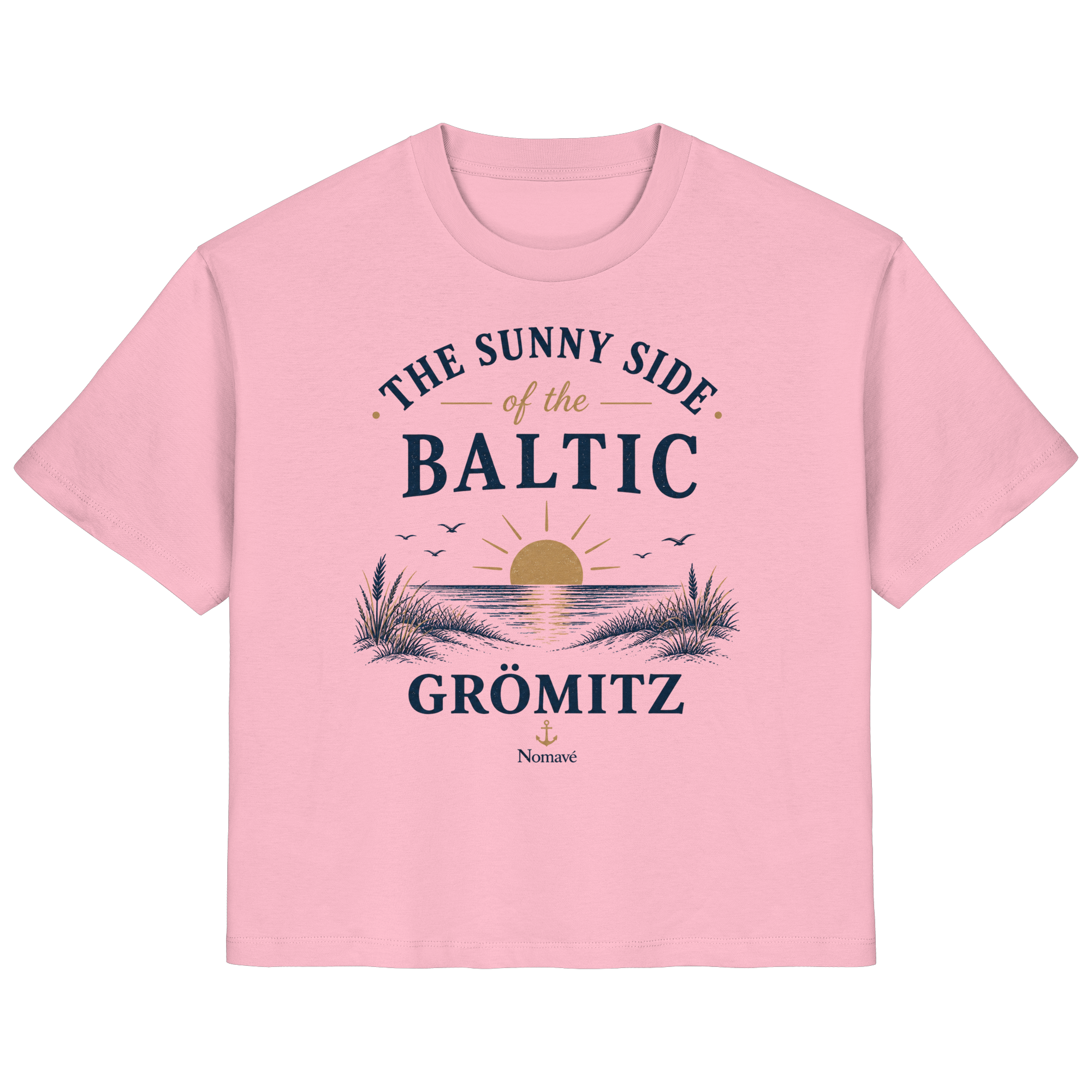 Grömitz - The Sunny Side - Sonnenseite Ostsee Damen Bio Shirt