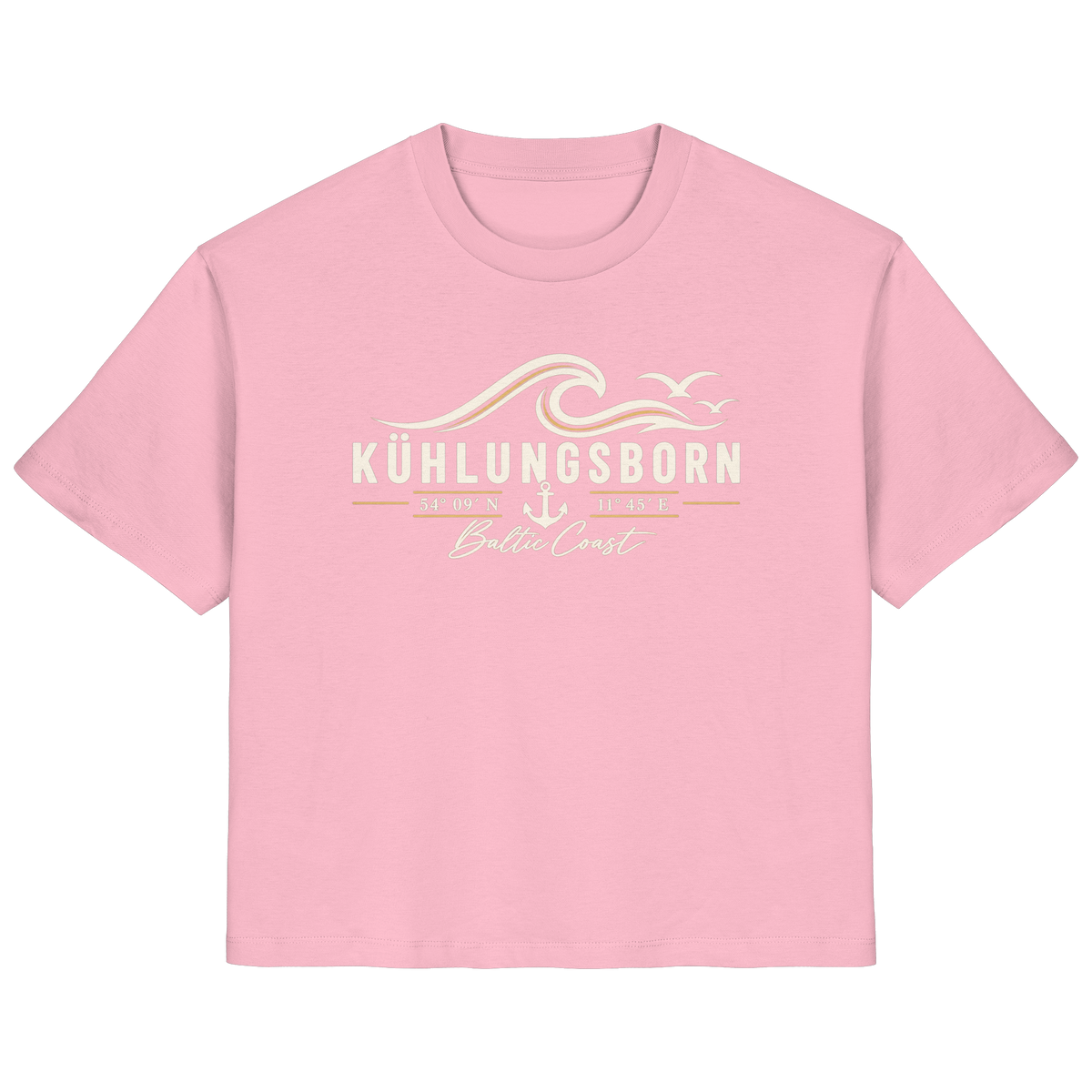 Kühlungsborn – Baltic Coast - Dark Edition - Damen T-Shirt 100% Bio Baumwolle