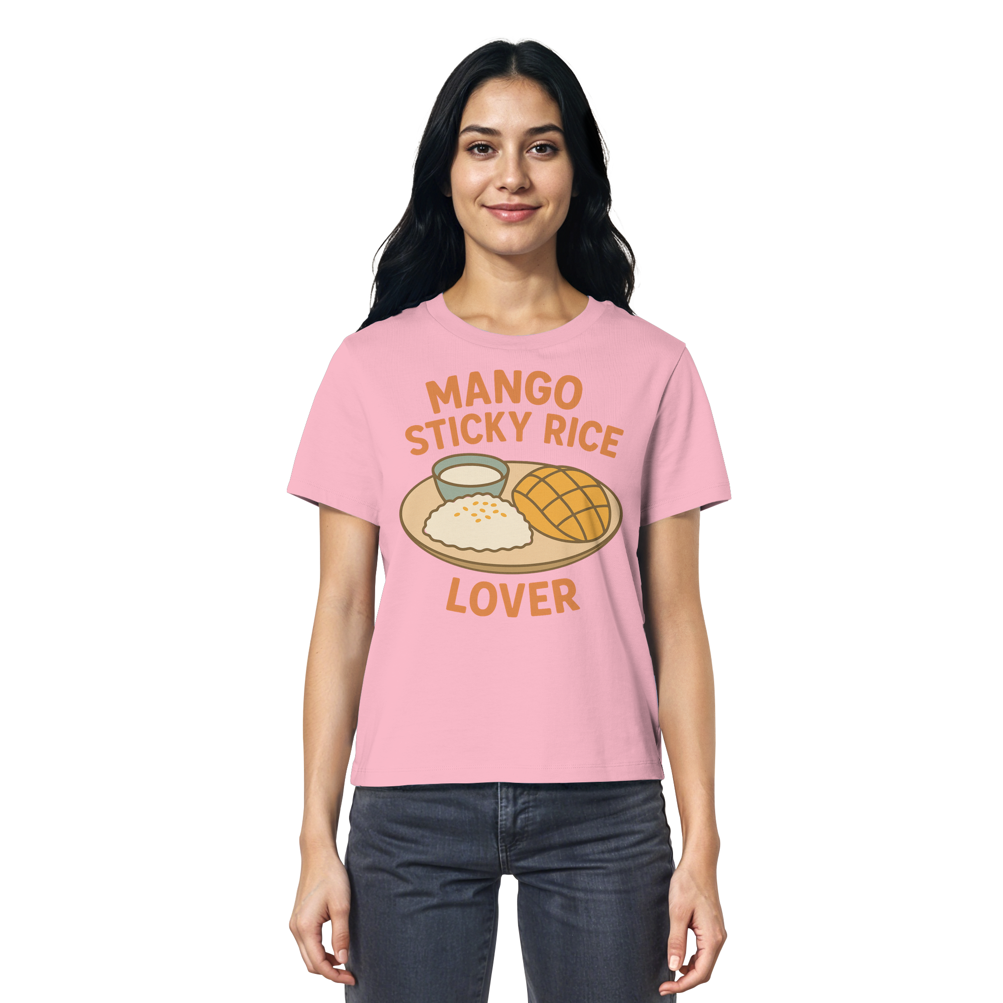 Mango Sticky Rice Lover – Thai Dessert Shirt | Thailand Food Design - Ladies Organic Shirt