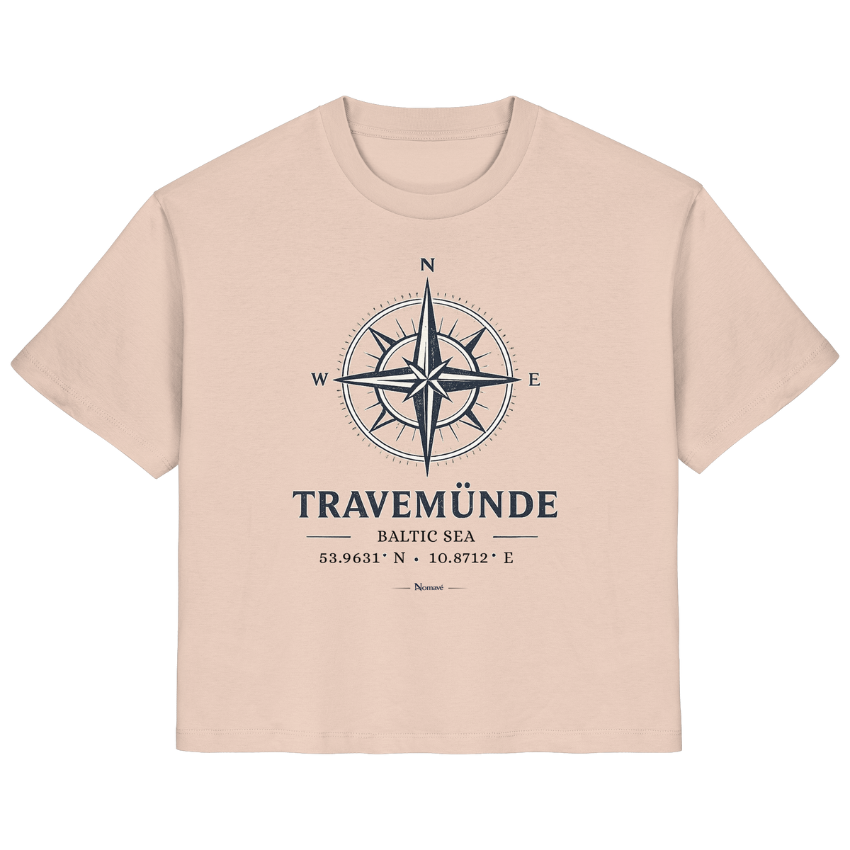 Travemünde Windrose - Damen Bio Ostsee Shirt