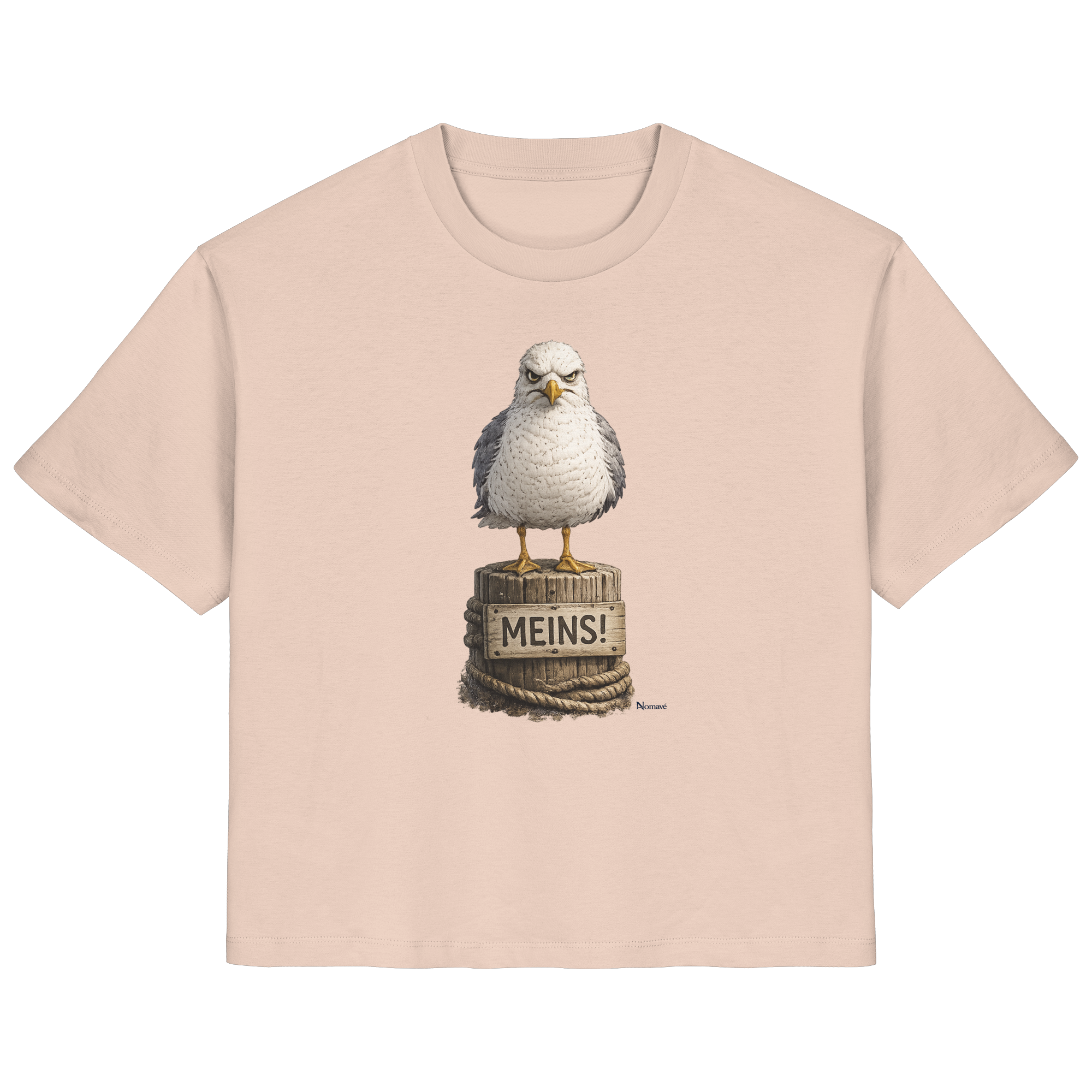 Möwe mit Meinung – MEINS! | - Ladies Organic Shirt