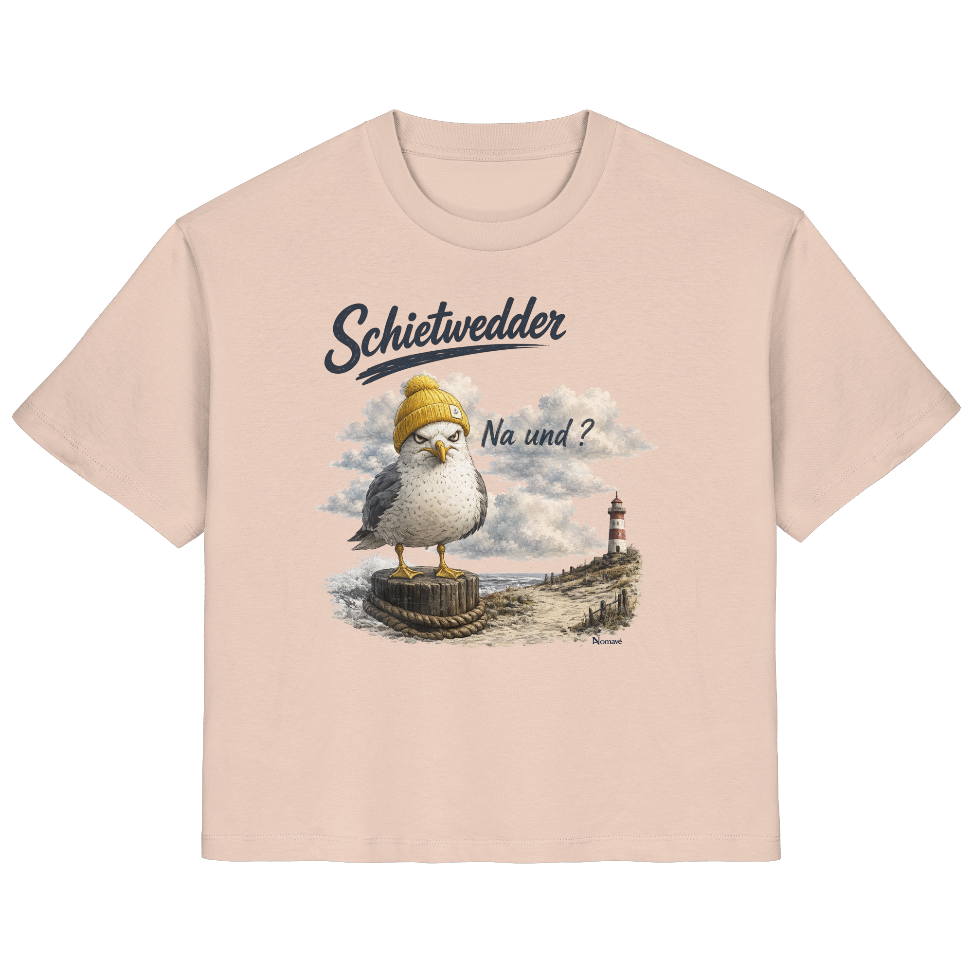 Alpha Möwe – Schietwedder? Na und! - Damen Bio T - Shirt